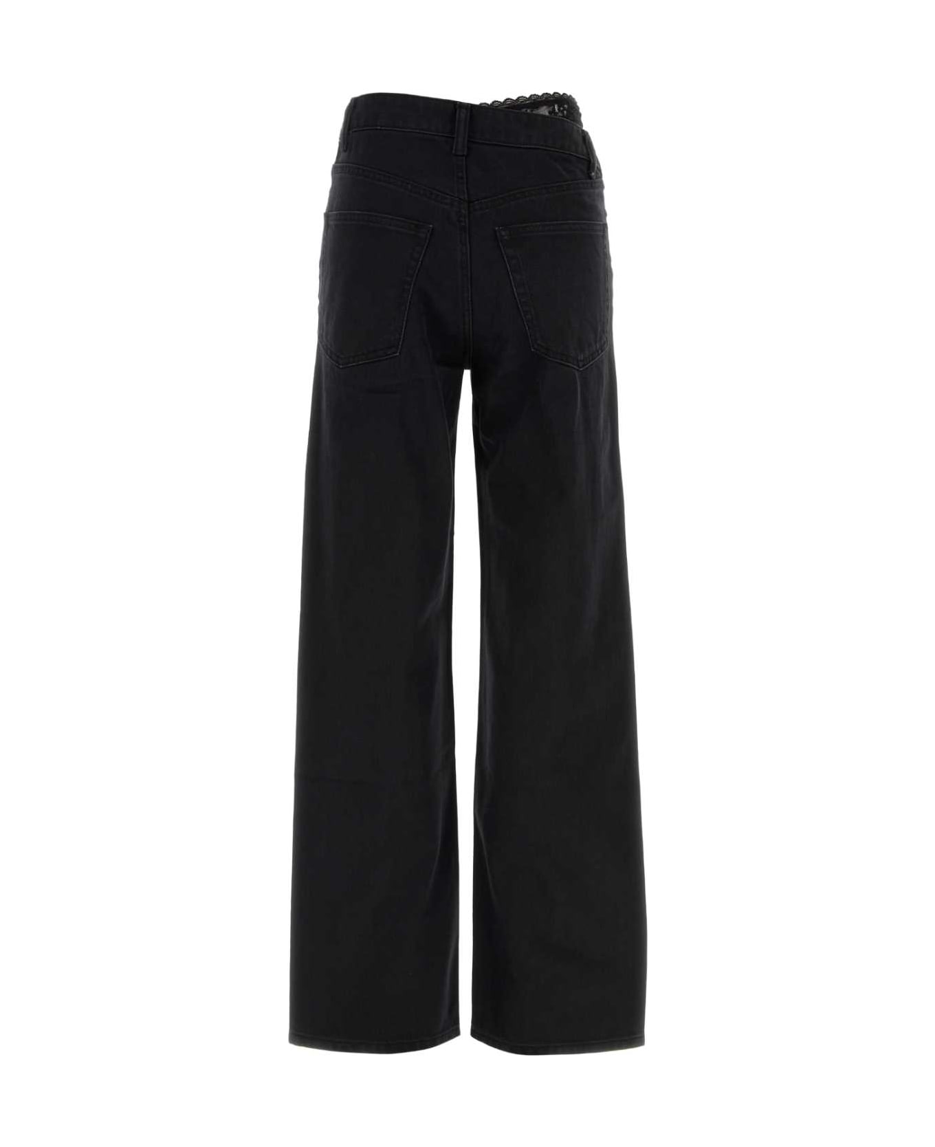 Alexander Wang Black Denim Jeans - WASHEDBLACK