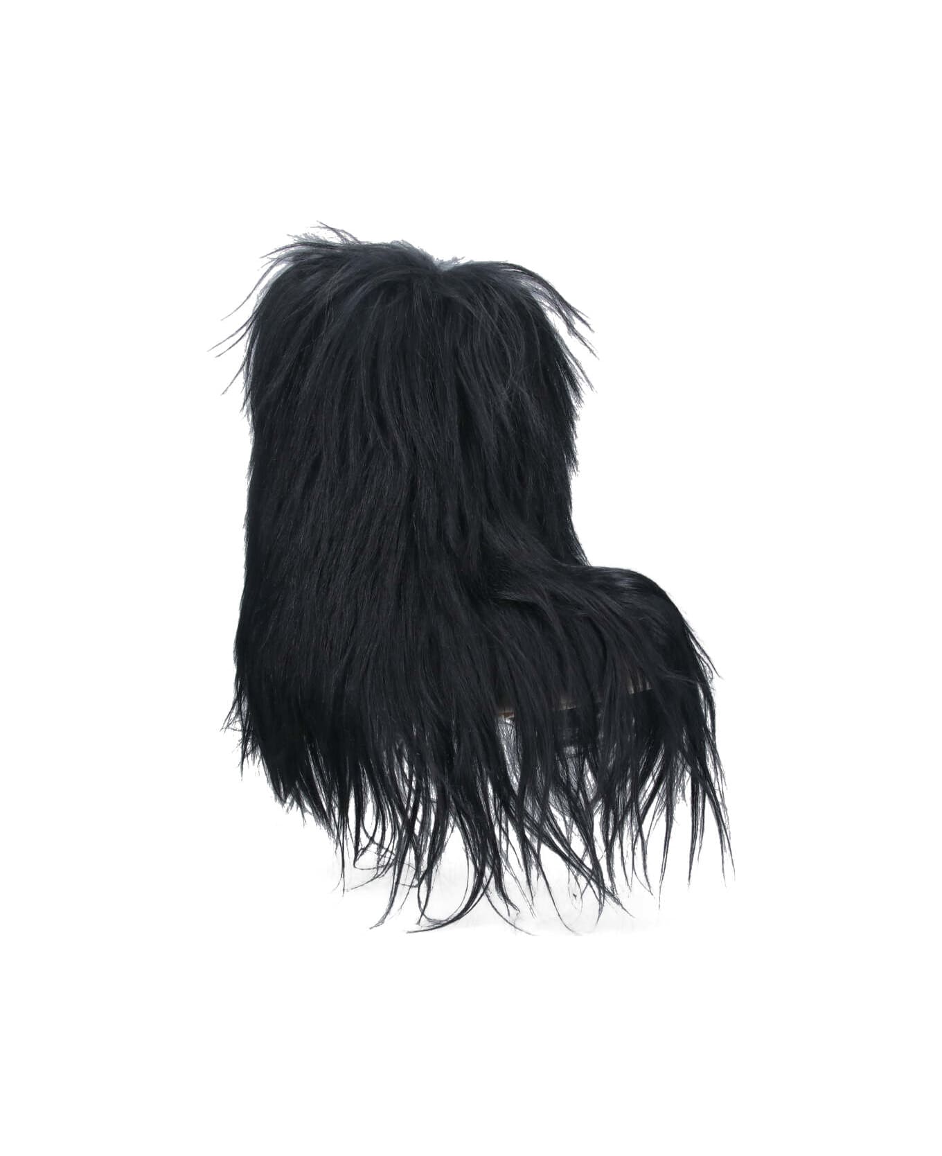 Rick Owens ' Porterville Mega Bumper Lunar' Boots - Black  