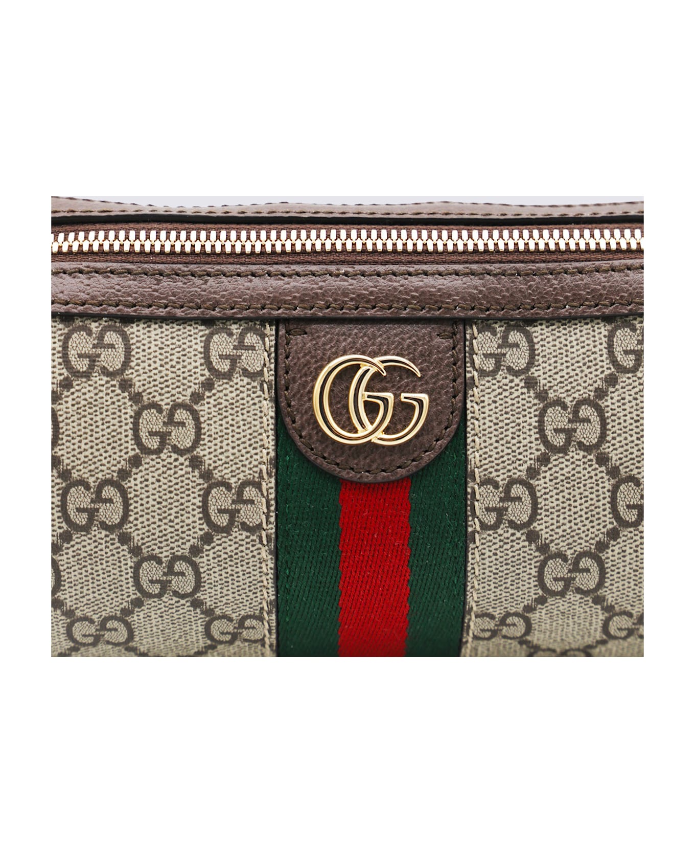 Gucci Beige Leather Shoulder Bag - Ebony