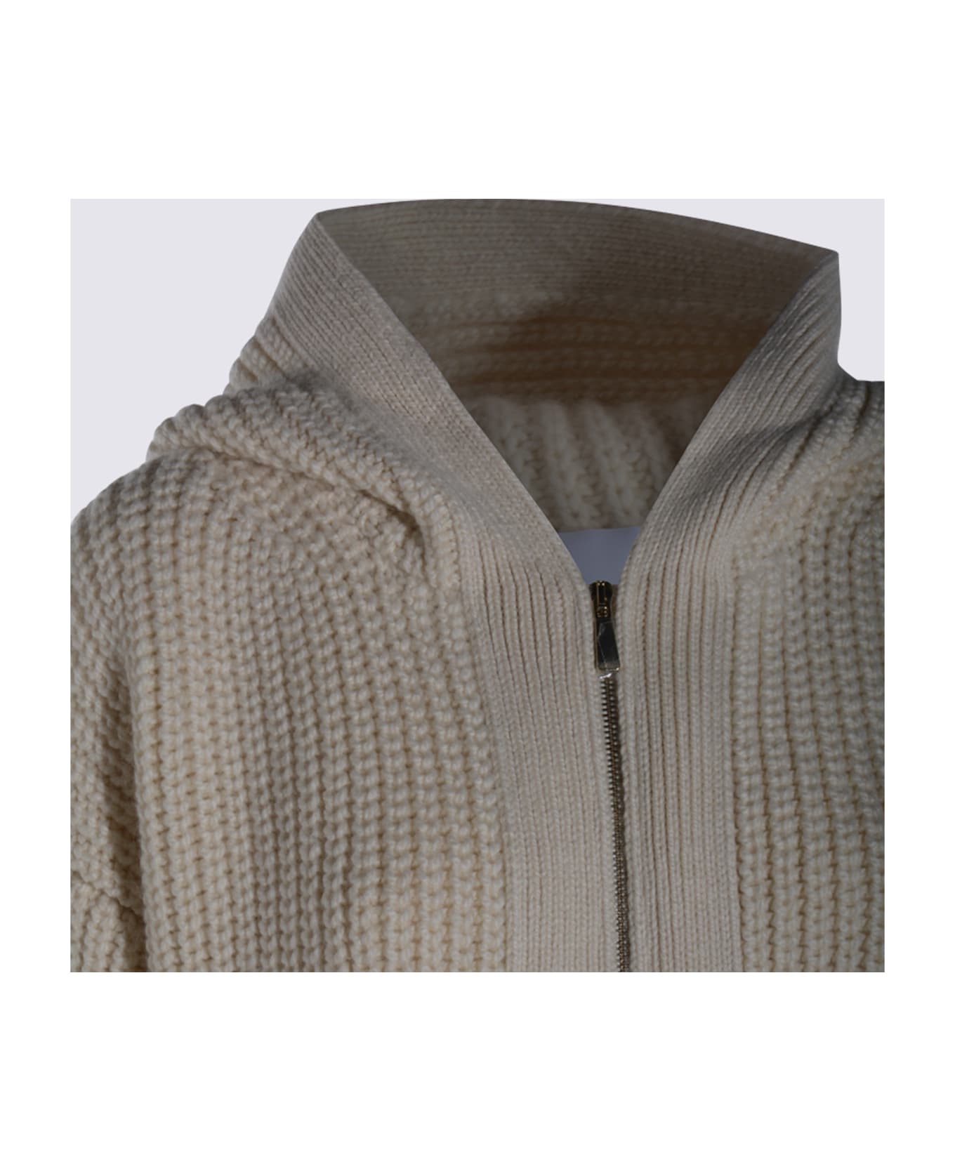 Malo White Wool Knitwear
