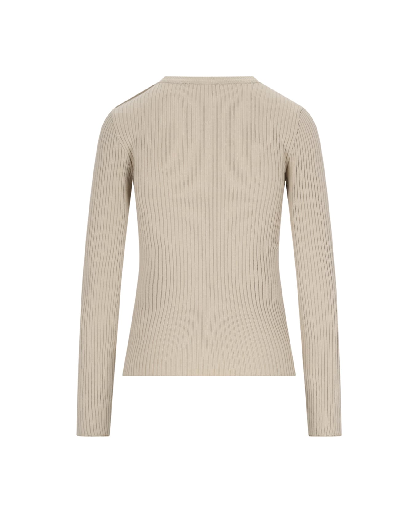 Courrèges Ribbed Sweater - Beige