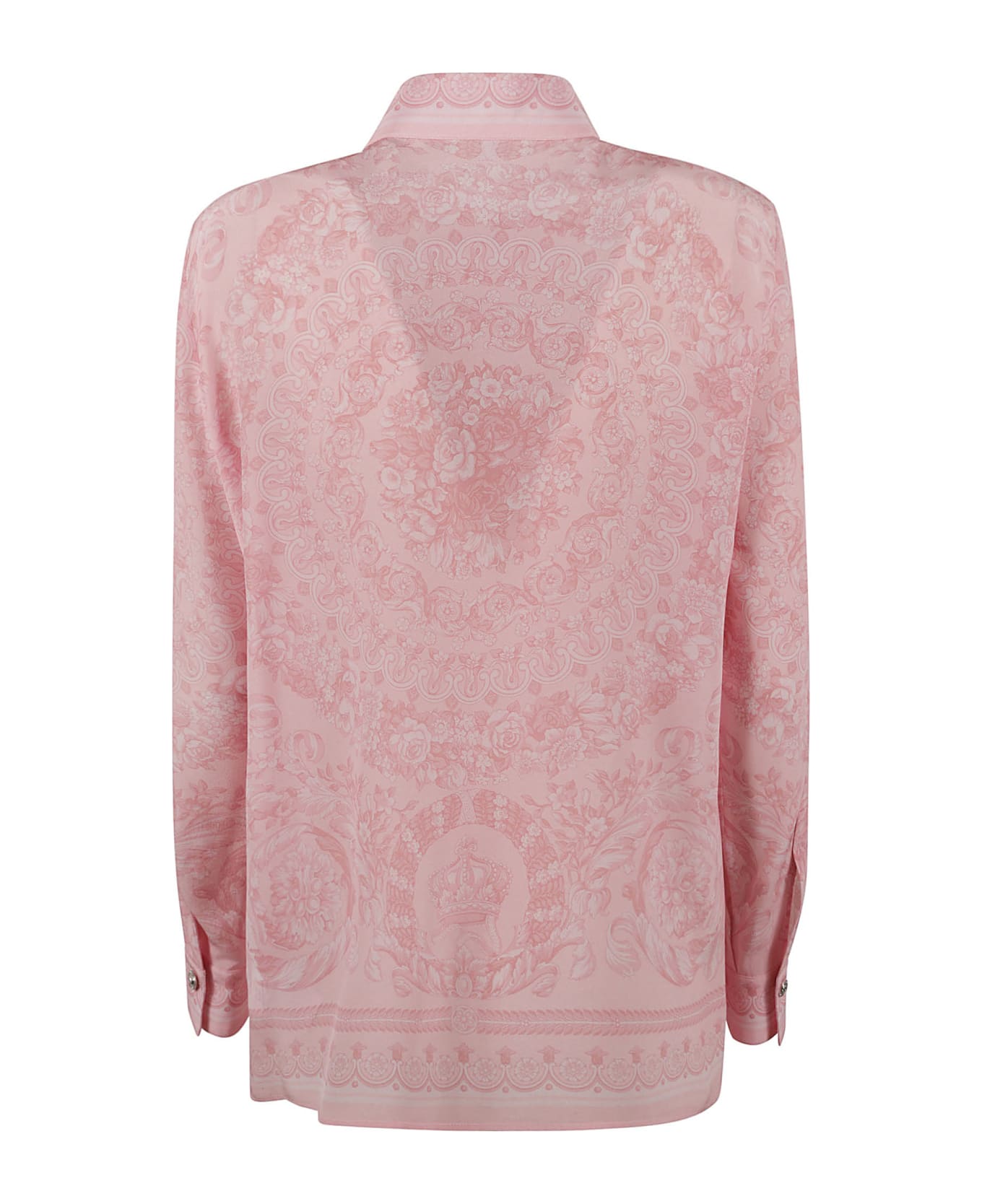 Versace Formal Baroque Print Shirt - Pale Pink シャツ
