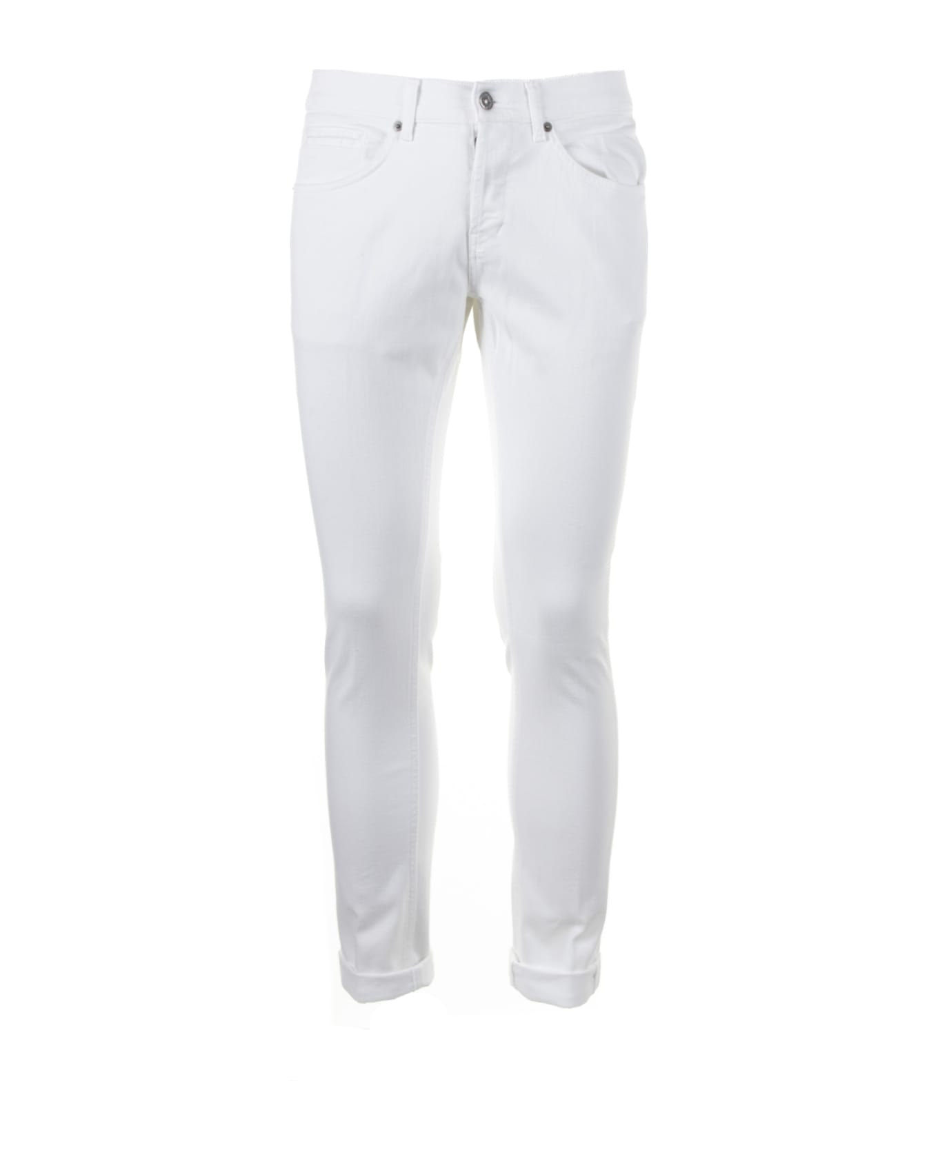 Dondup Jeans In White Denim - BIANCO