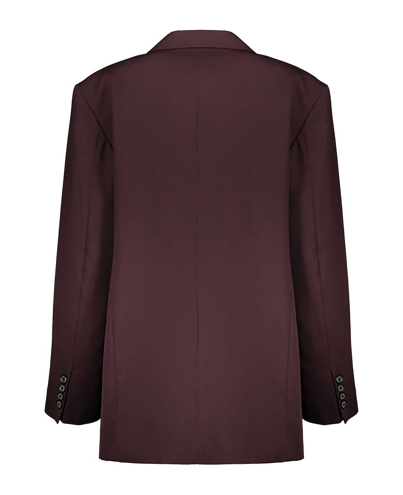 Low Classic Wool Blazer - Burgundy