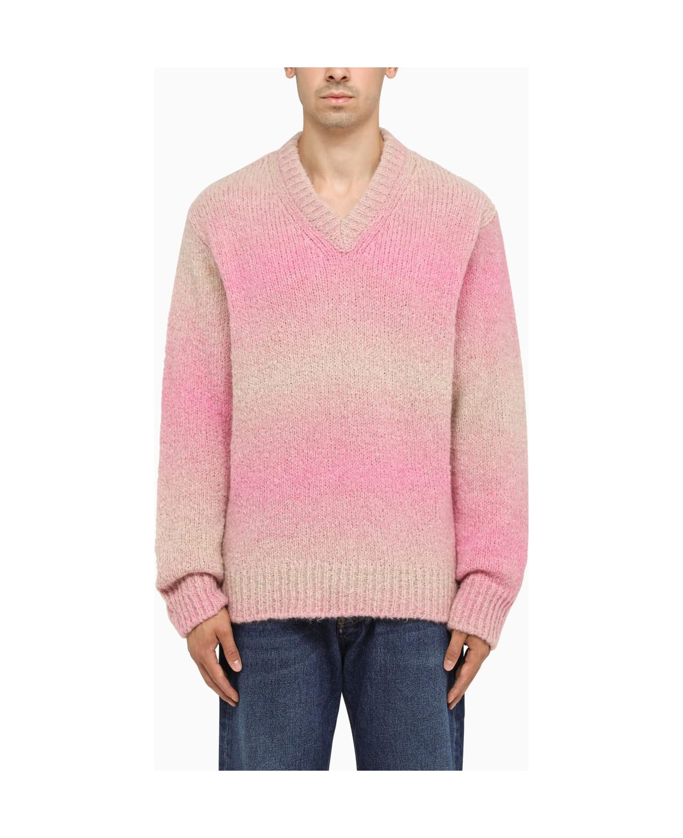 Roberto Collina Pink Shaded Alpaca Sweater | italist, ALWAYS LIKE