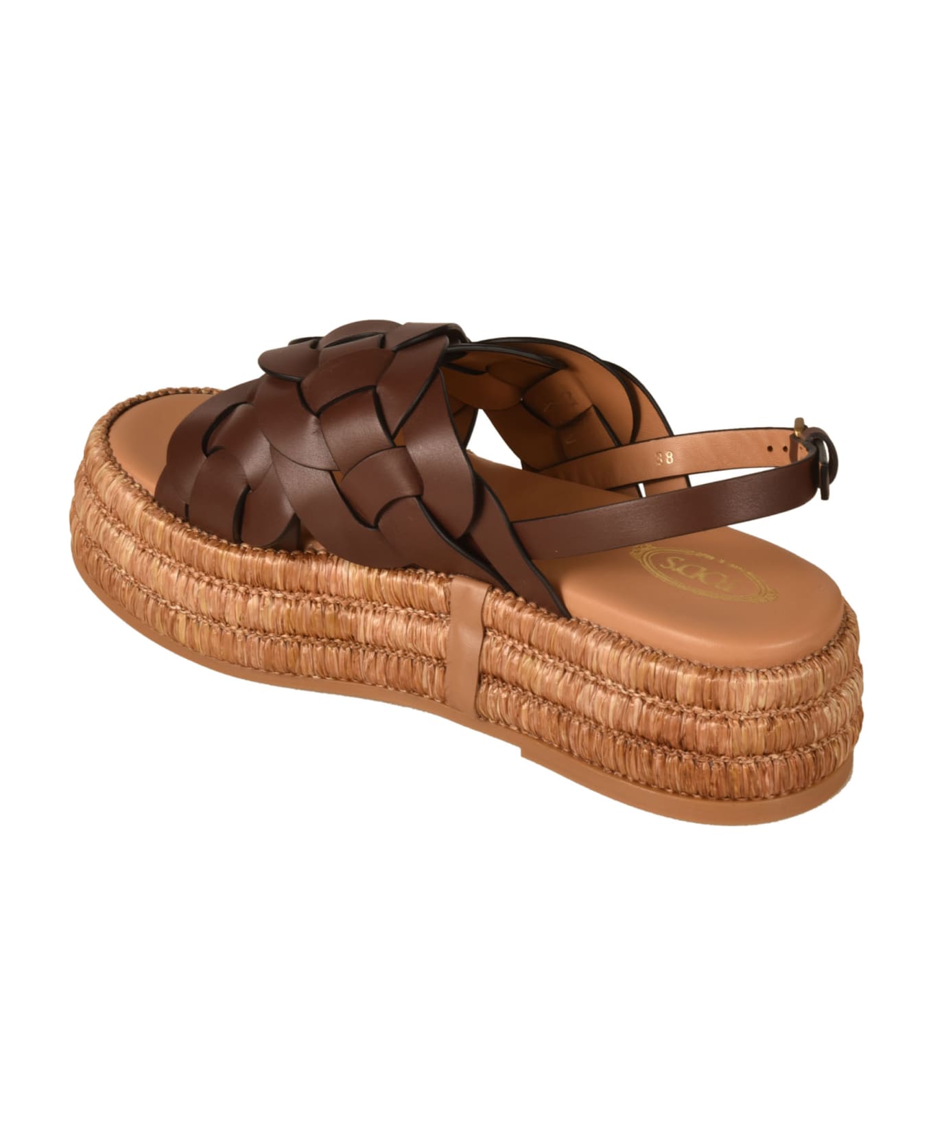 Tod's Raffia 72k Platform Sandals