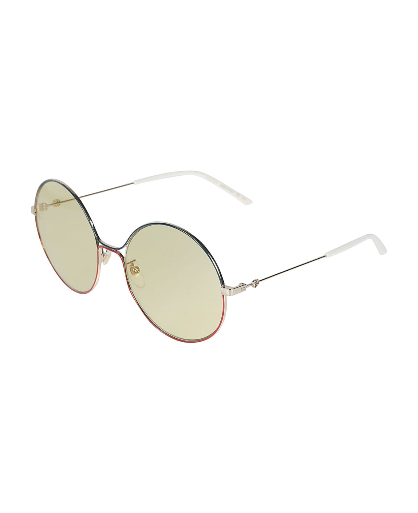 Gucci Eyewear Classic Round Sunglasses - Gold サングラス
