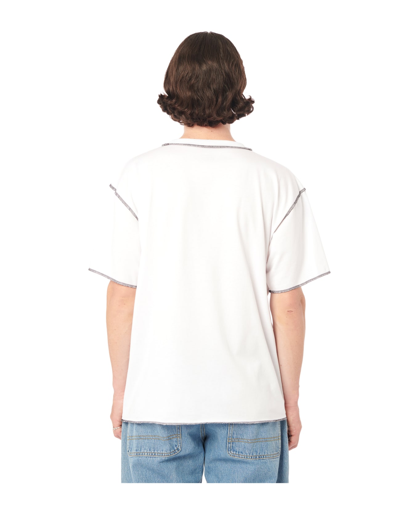 PACCBET Bracelet Tee Shirt Knit - WHITE シャツ