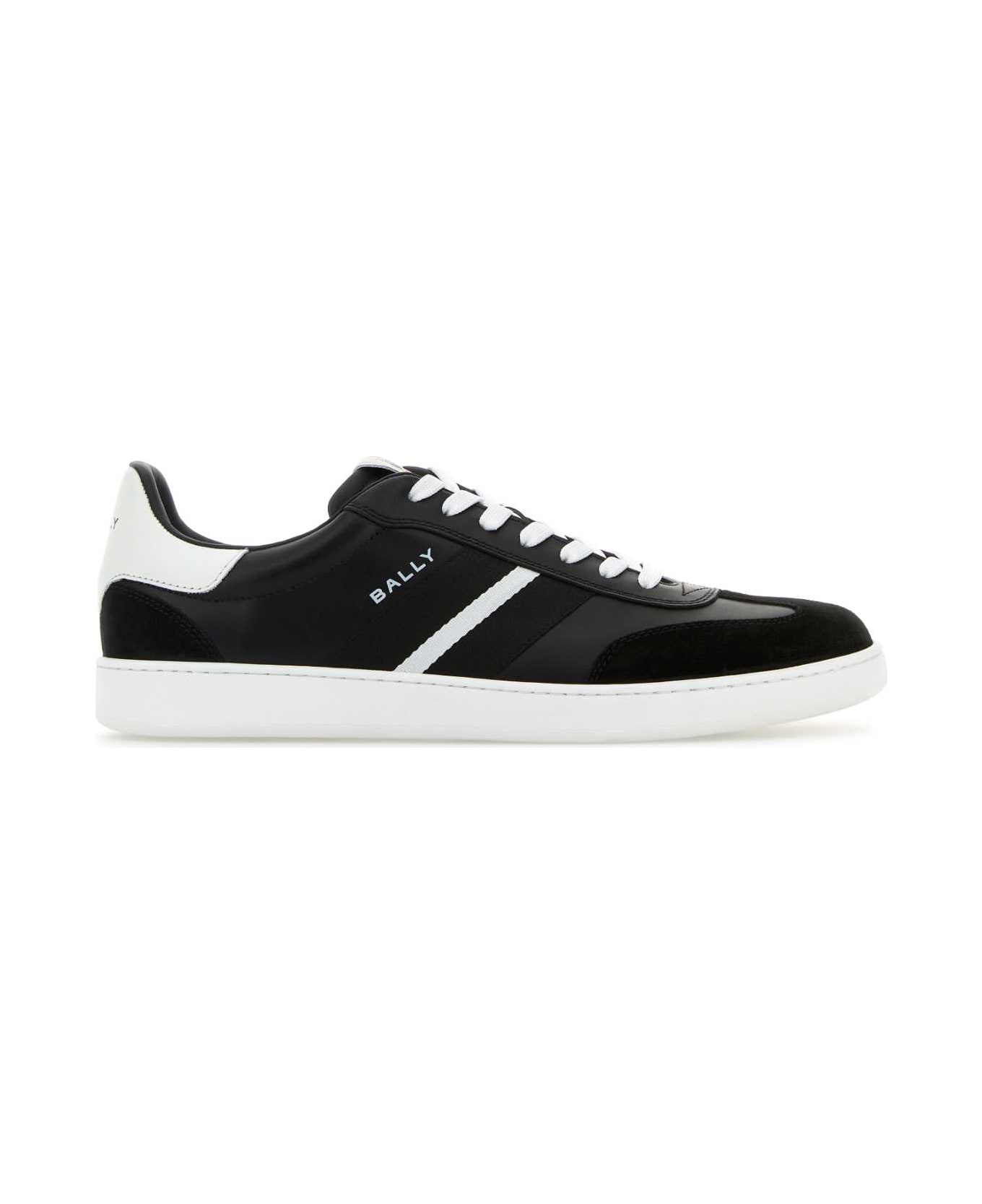 Bally Black Leather Roget Sneakers - BLACK