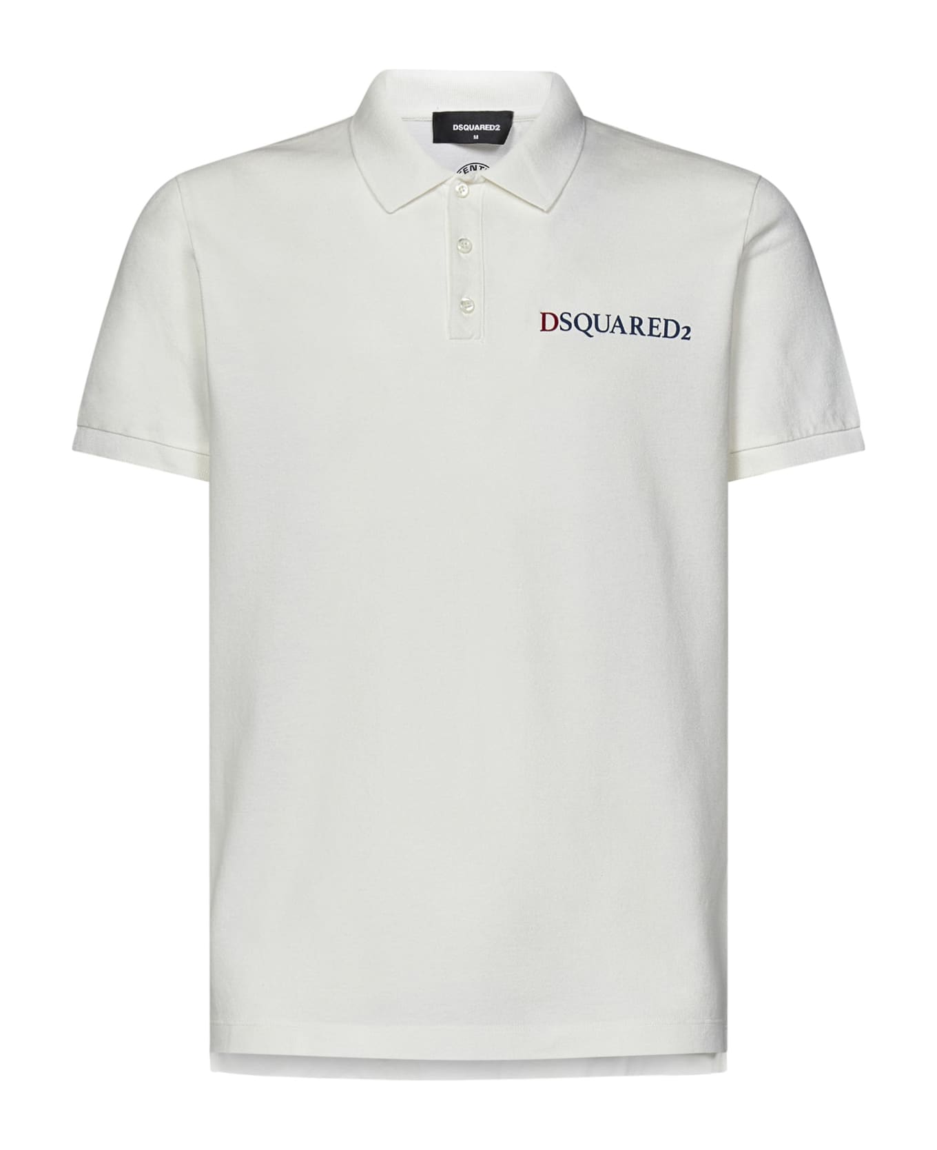 Dsquared2 Backdoor Access Tennis Fit Polo Shirt - White ポロシャツ
