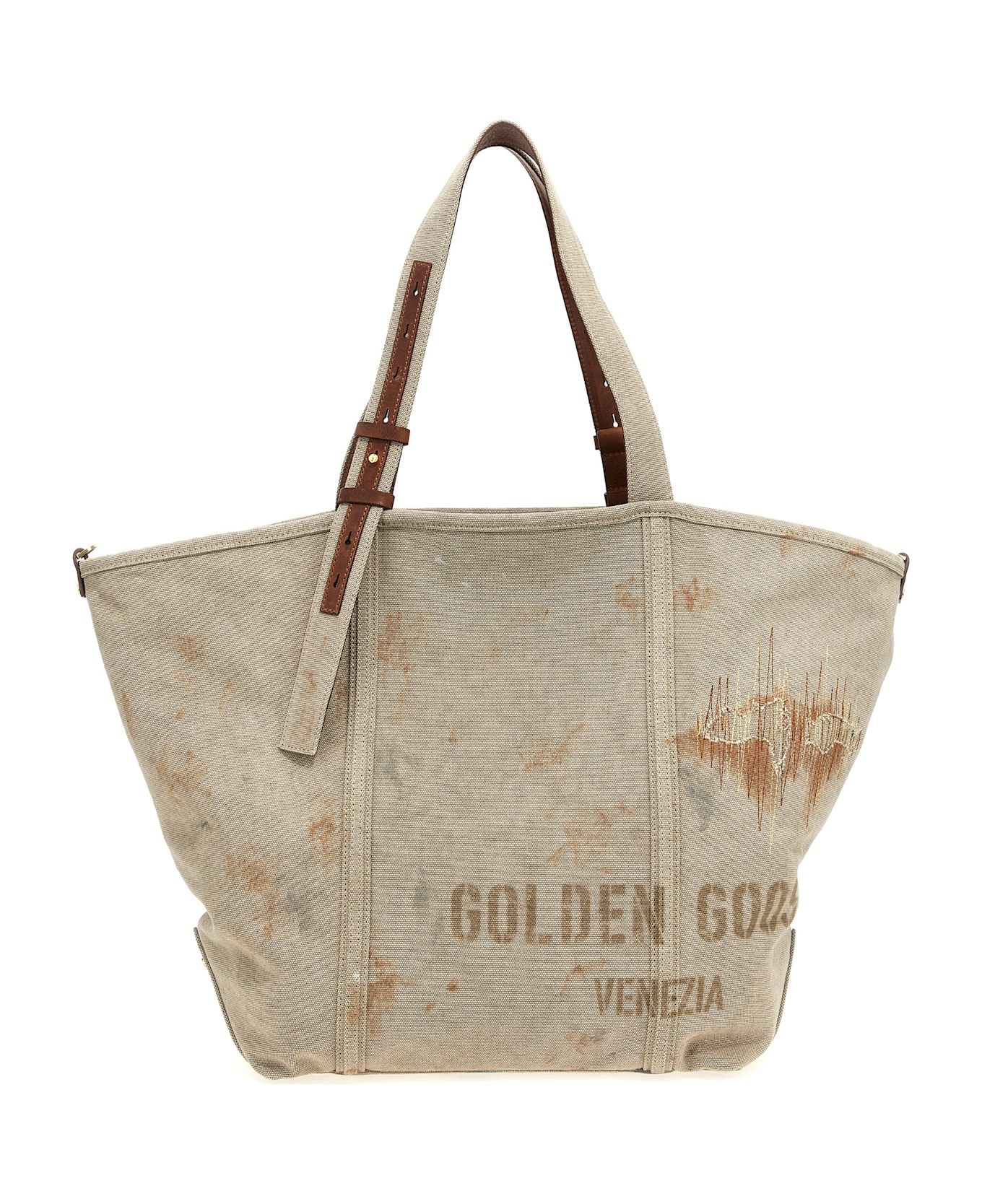 Golden Goose '24.7' Shopping Bag - Beige