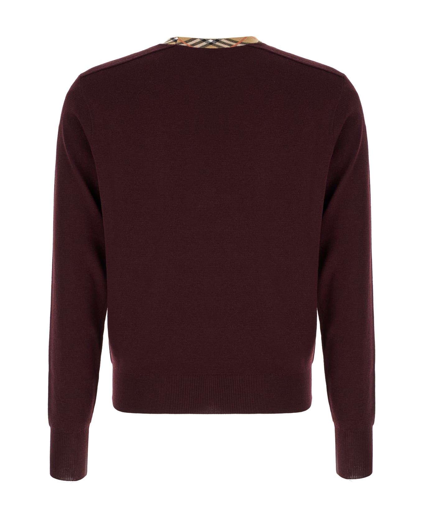 Burberry Plum Wool Sweater - RED