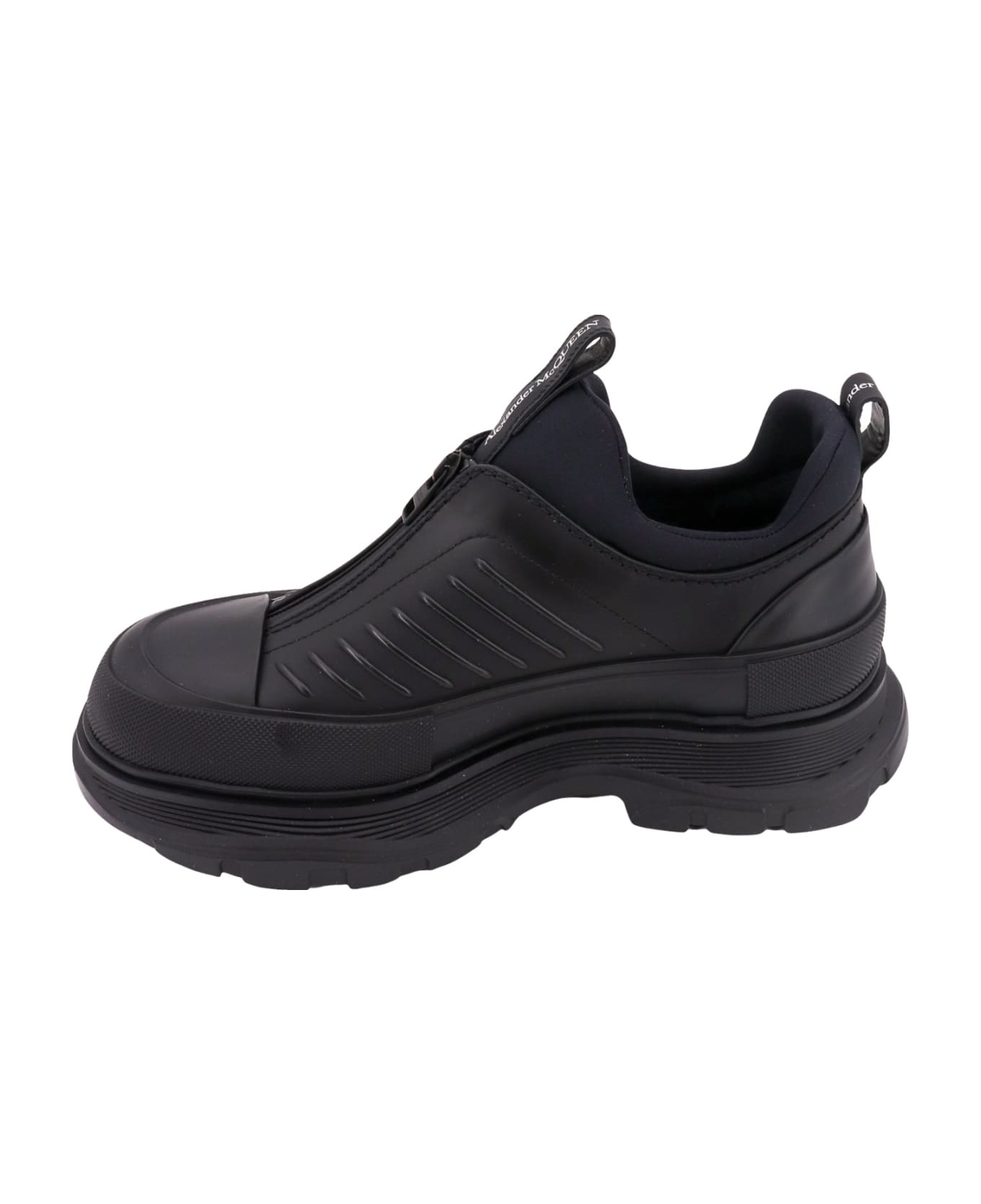 Alexander McQueen Moto Tread Slick Sneakers - Black