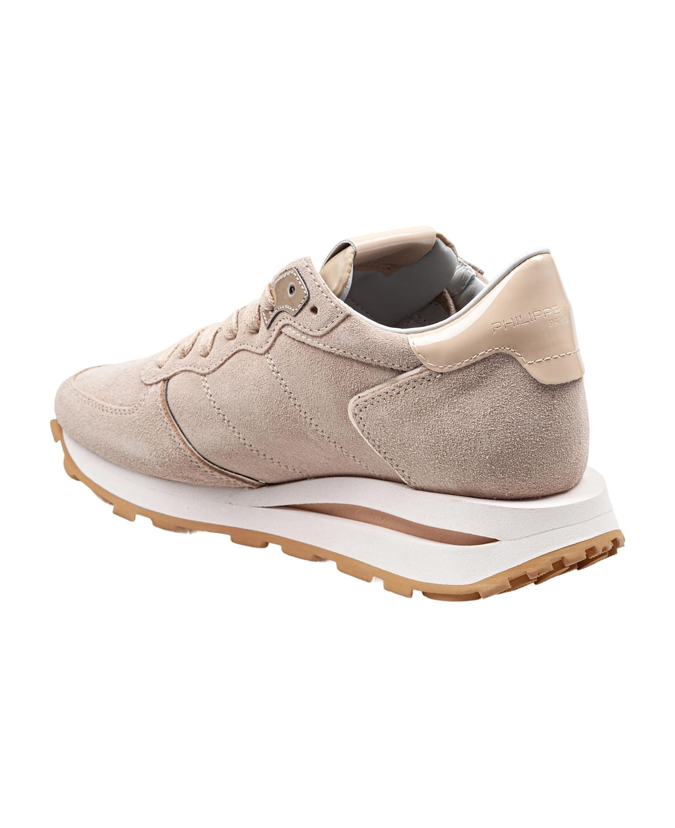 Philippe Model Sneakers Tropez In Camoscio Colore Beige - Rose