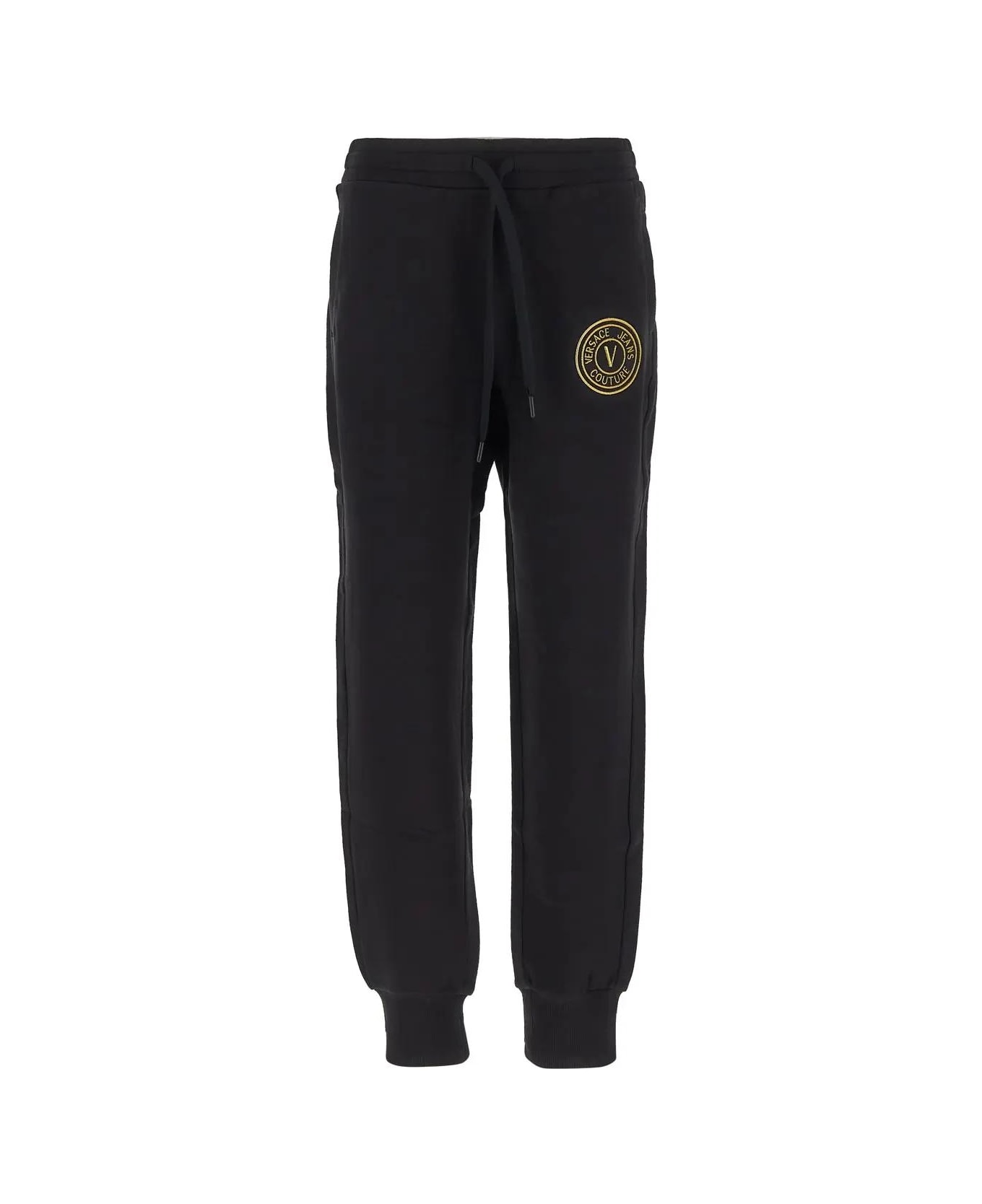 Versace Jeans Couture Logo Trouser - Black/gold