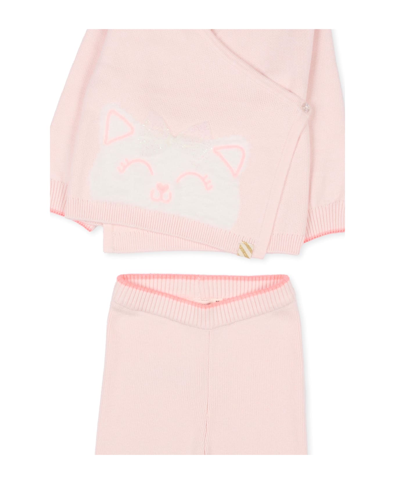 Billieblush Pink Birth Set For Baby Girl With Cat - Pink