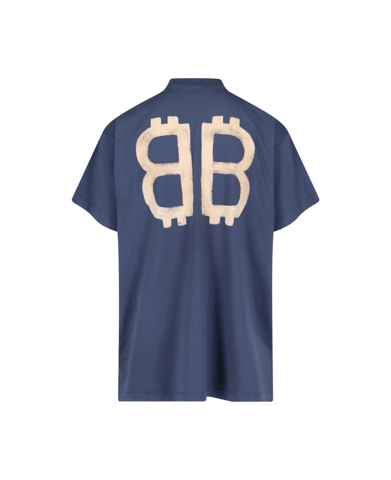 Balenciaga 'crypto' Printed T-shirt - Blue