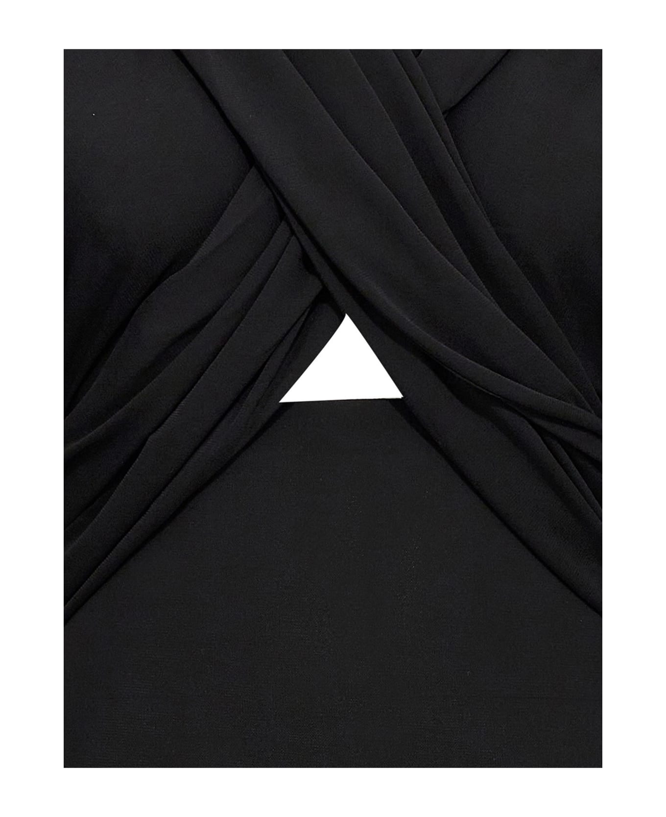 Saint Laurent Long Hooded Dress - Black ワンピース＆ドレス