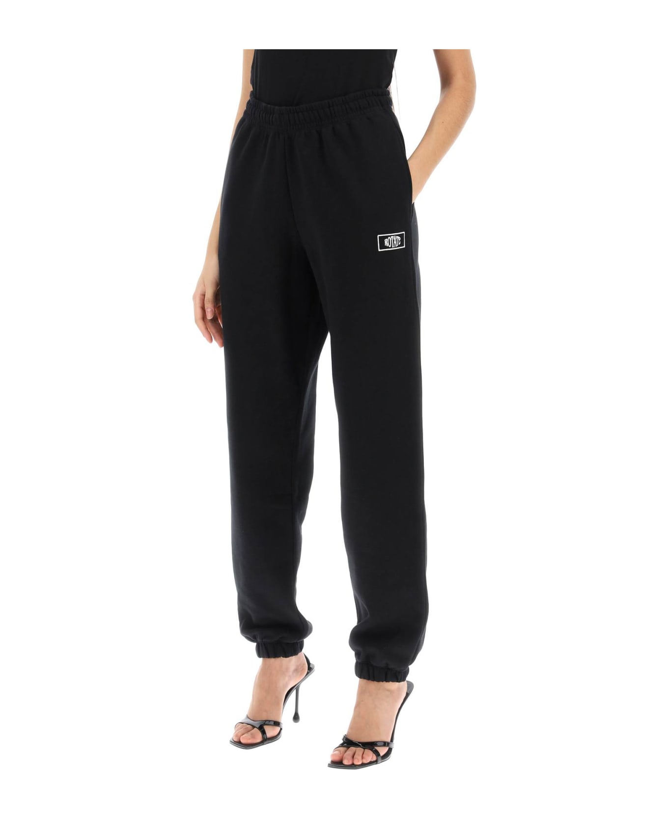 Rotate by Birger Christensen Joggers With Logo Embroidery - BLACK (Black)