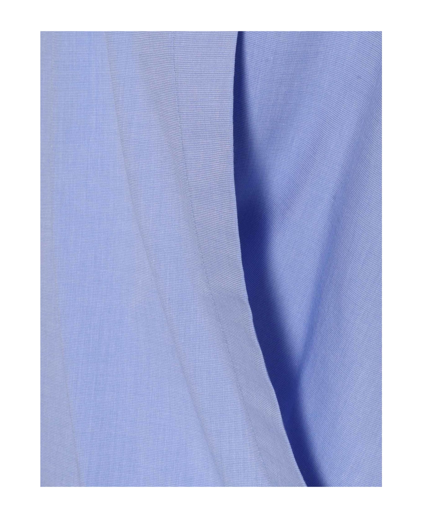 Ermanno Ermanno Scervino Light Blue Shirt With Lace - LIGHT BLUE