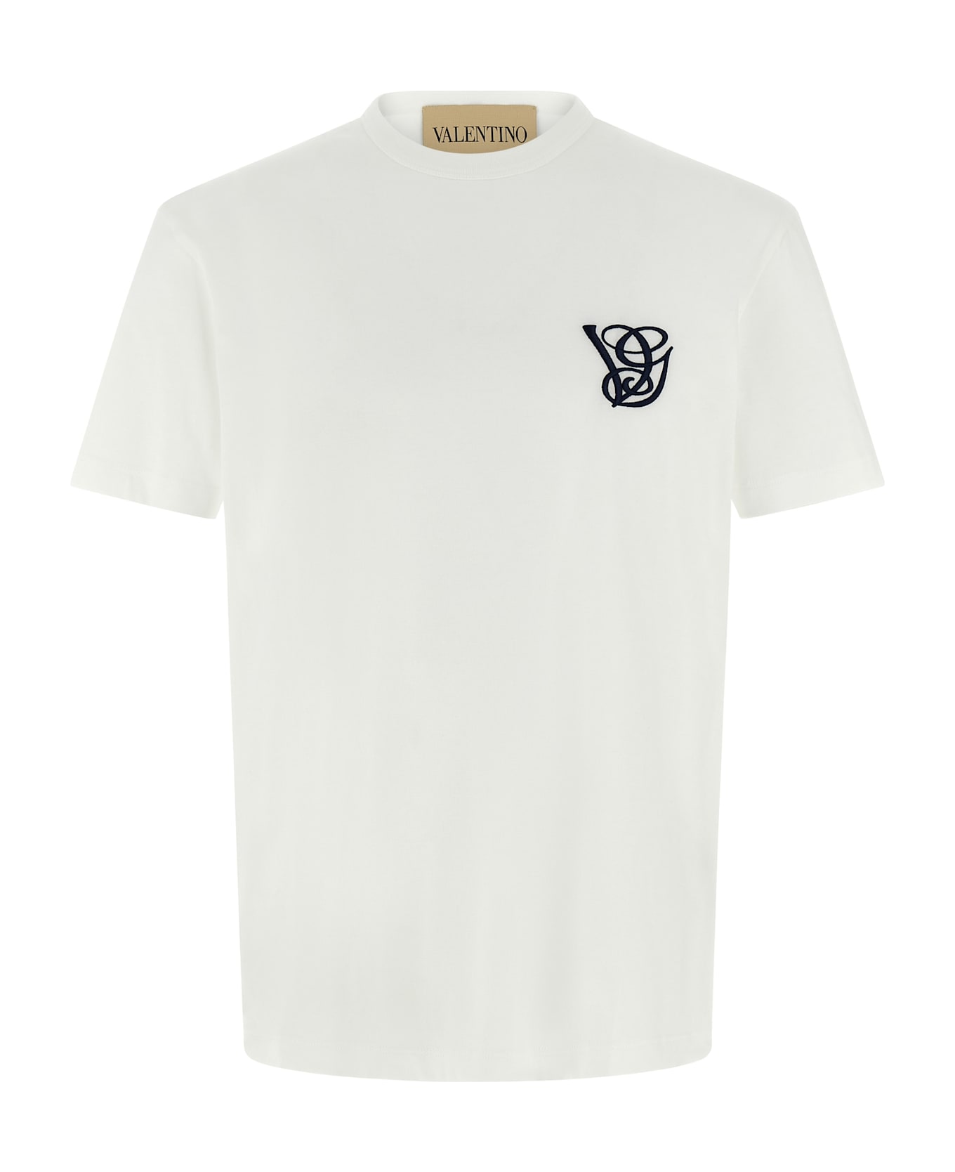 Valentino Garavani Logo Embroidery T-shirt - White