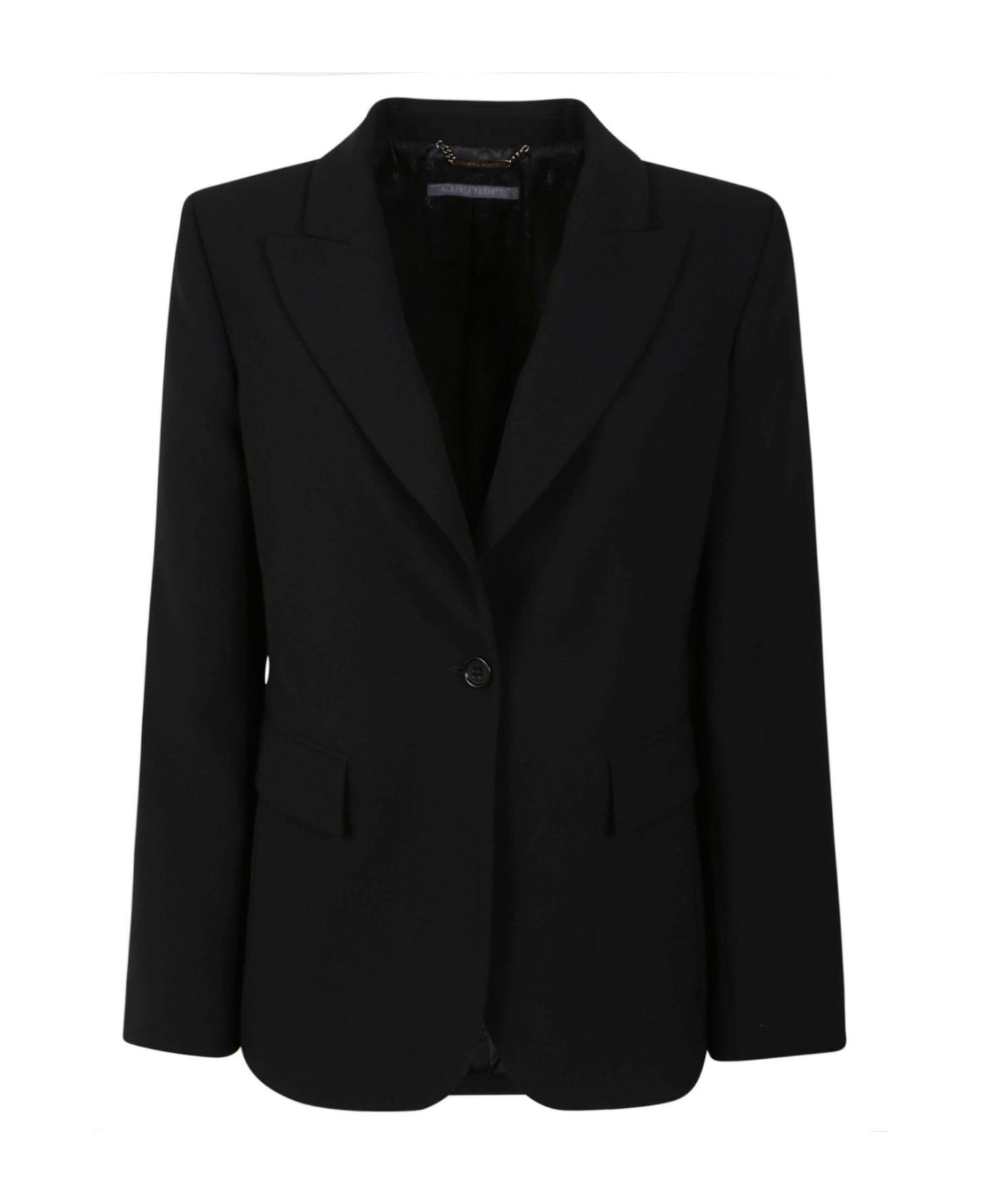 Alberta Ferretti Single-breasted Tailored Blazer - Nero