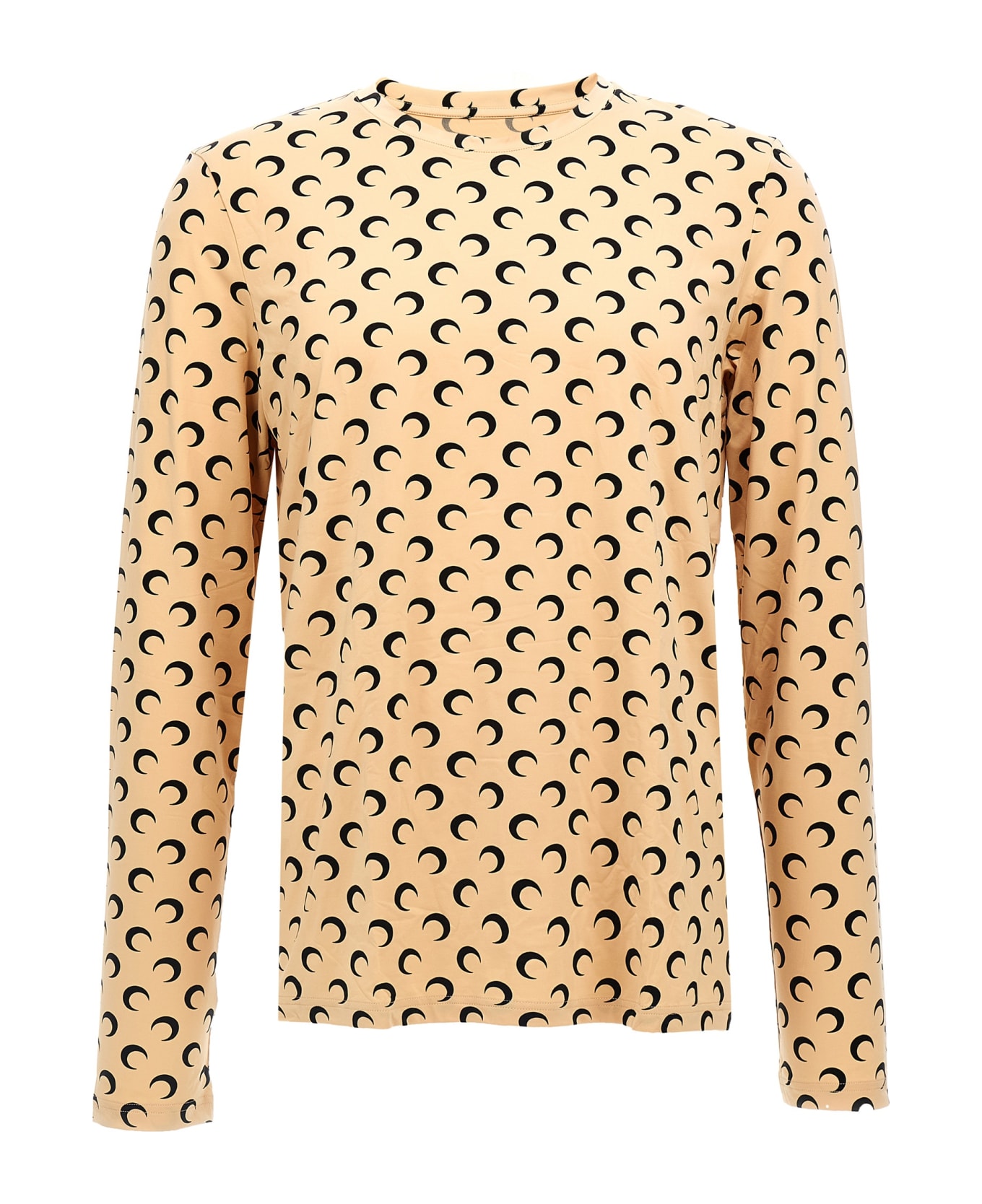 Marine Serre 'moon Printed Jersey' Top - Beige タンクトップ