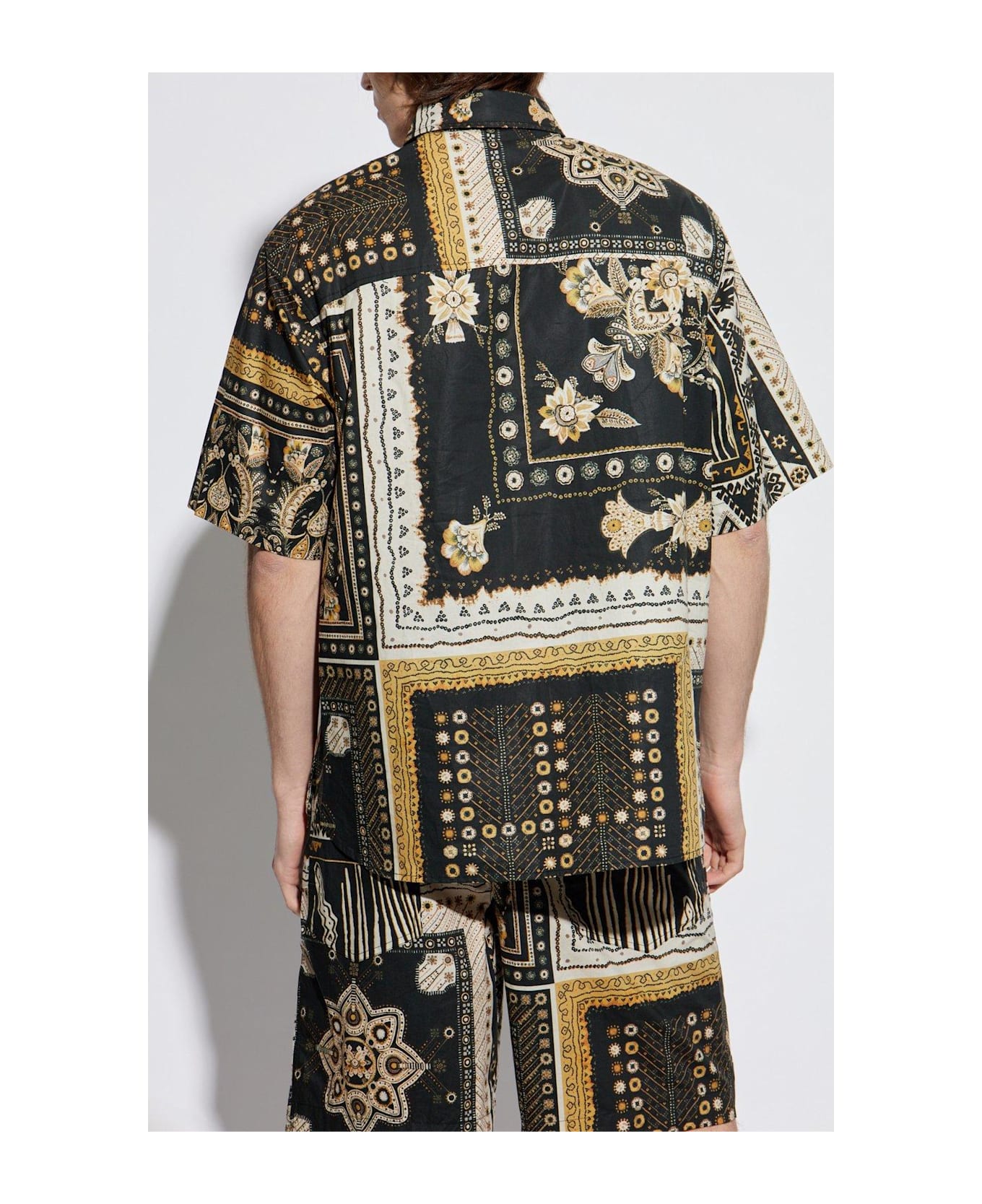 Isabel Marant Garlonn Patterned Shirt - BLACK/NEUTRALS