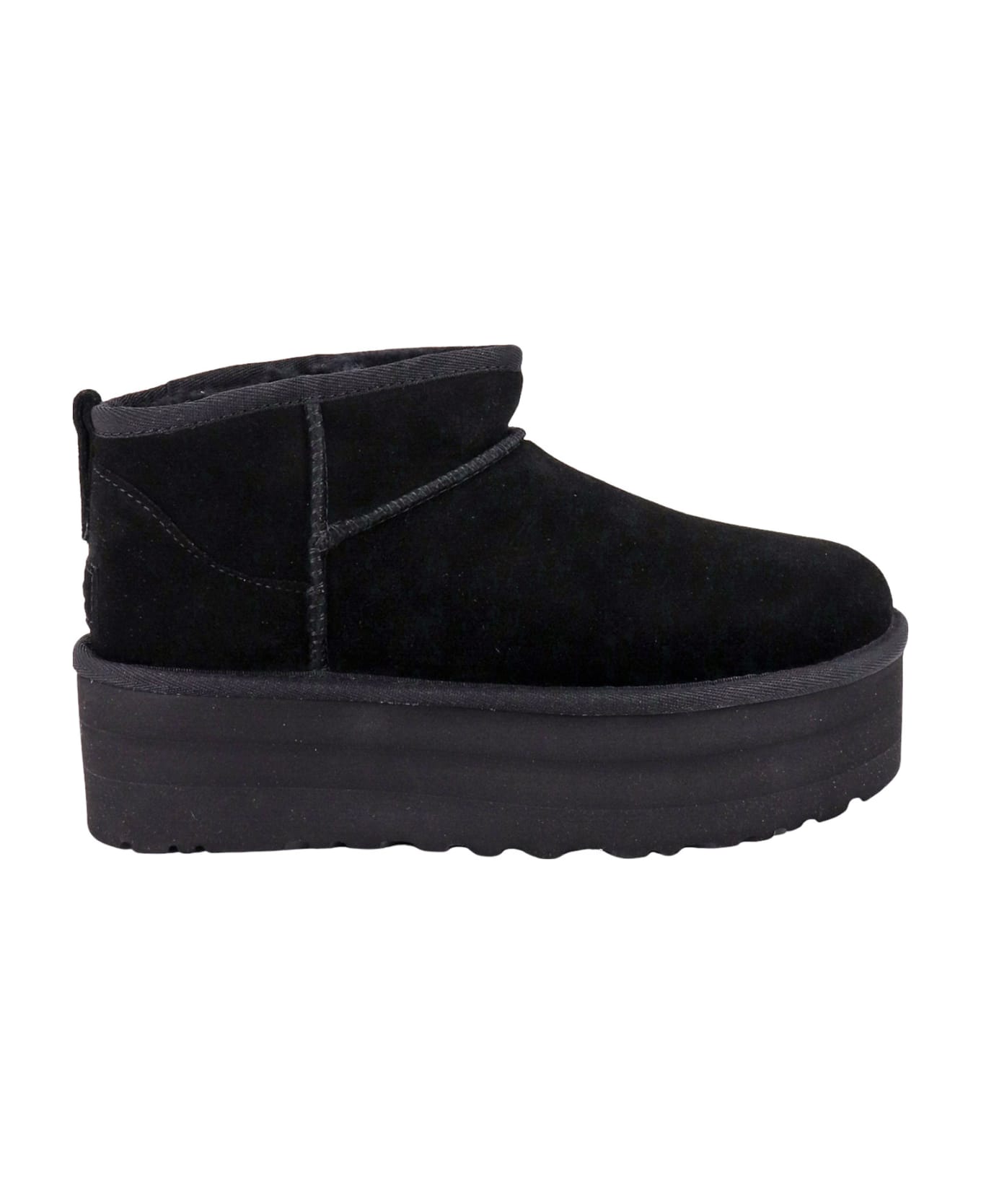 UGG Classic Ultra Mini Platform Ankle Boots - Blk Black