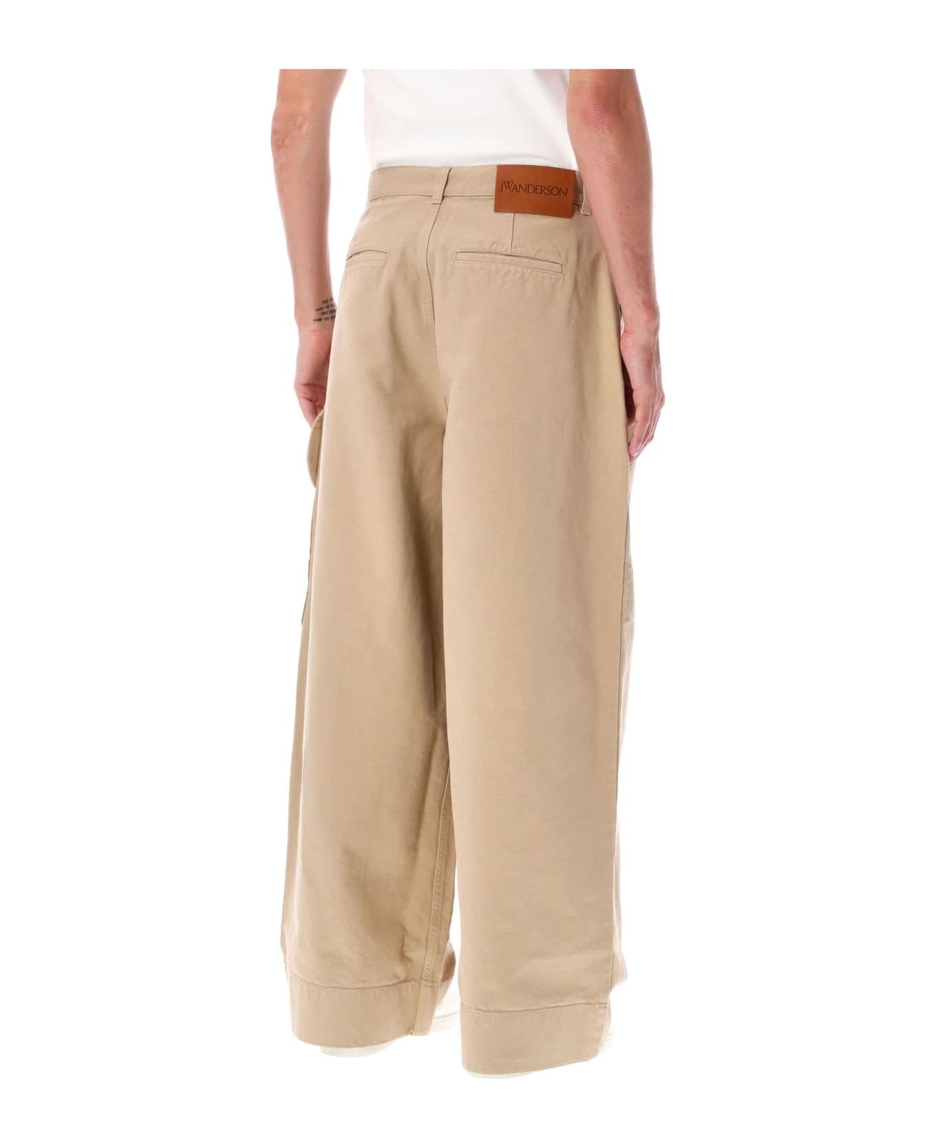 J.W. Anderson Relaxed Cargo Trousers - CREAM