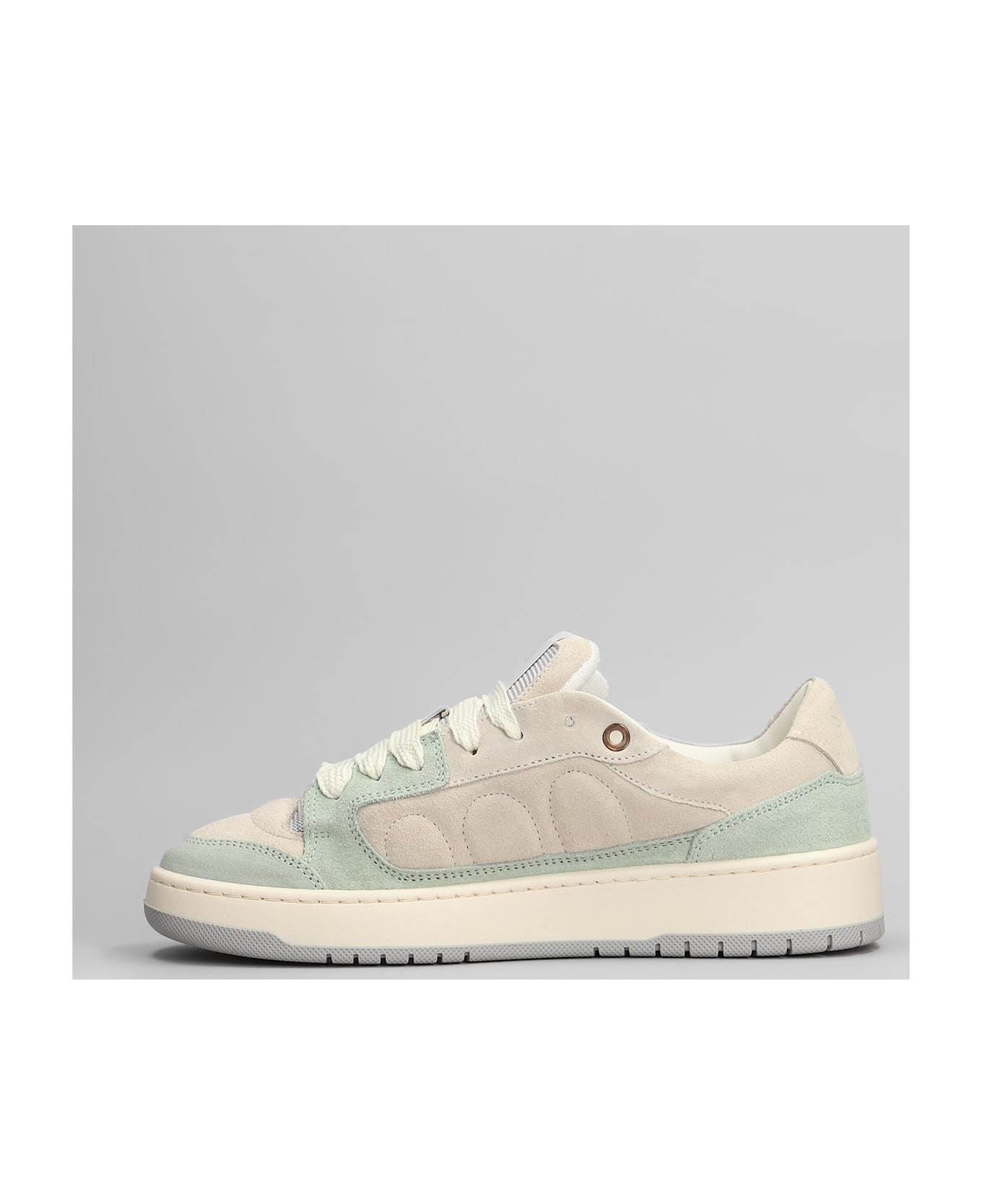 Paura Santha 2 Sneakers In Beige Suede - beige