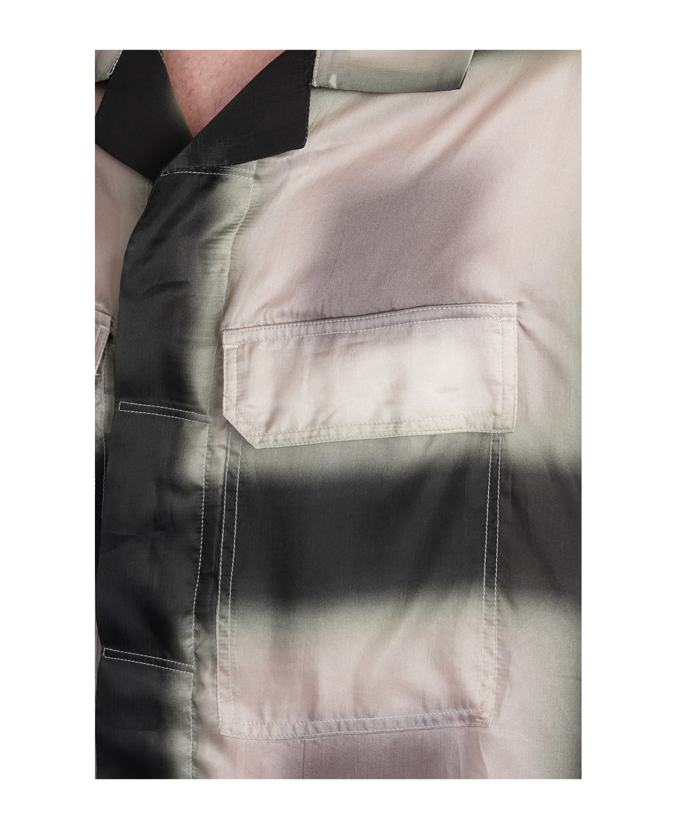 Rick Owens Shirt In Beige Polyamide Polyester - beige
