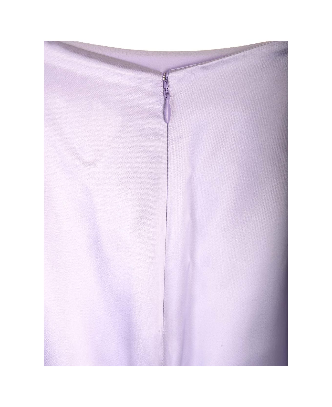 Del Core Long Train Skirt - Violet