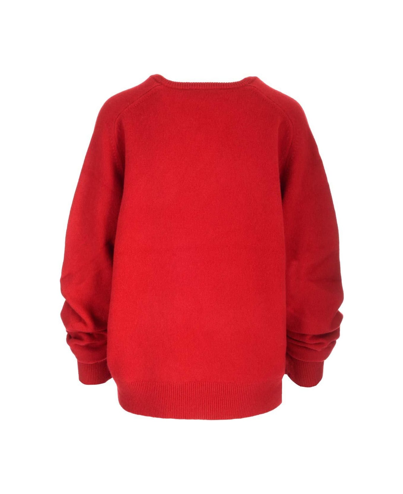 Tory Burch V-neck Long-sleeved Sweater - Red