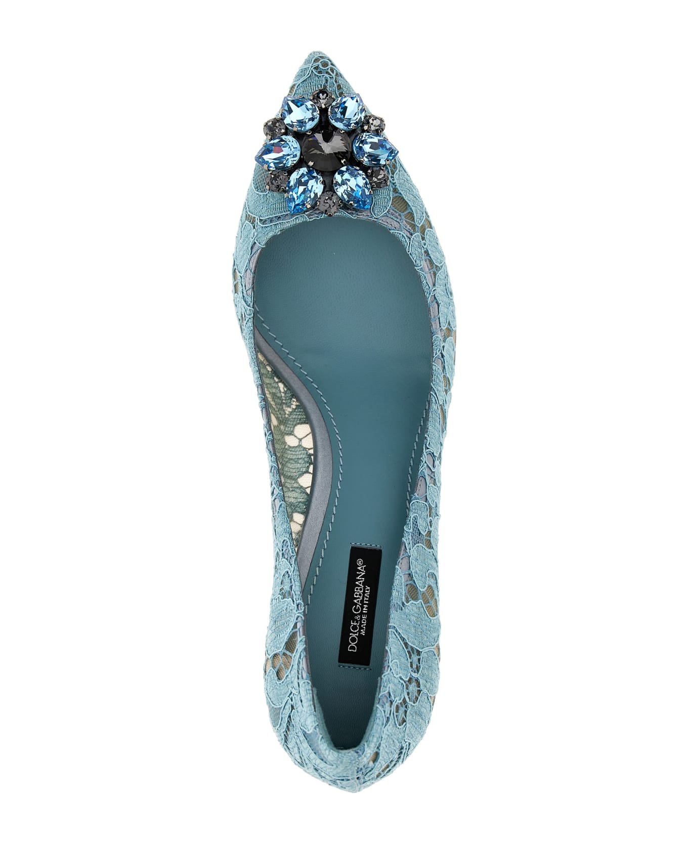 Dolce & Gabbana Lace Pumps - Light Blue ハイヒール