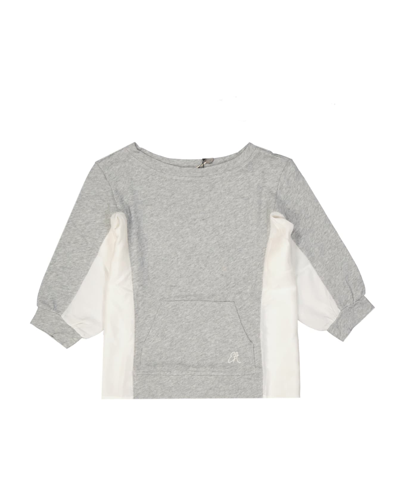 Emporio Armani Cotton Sweatshirt - Gray フリース