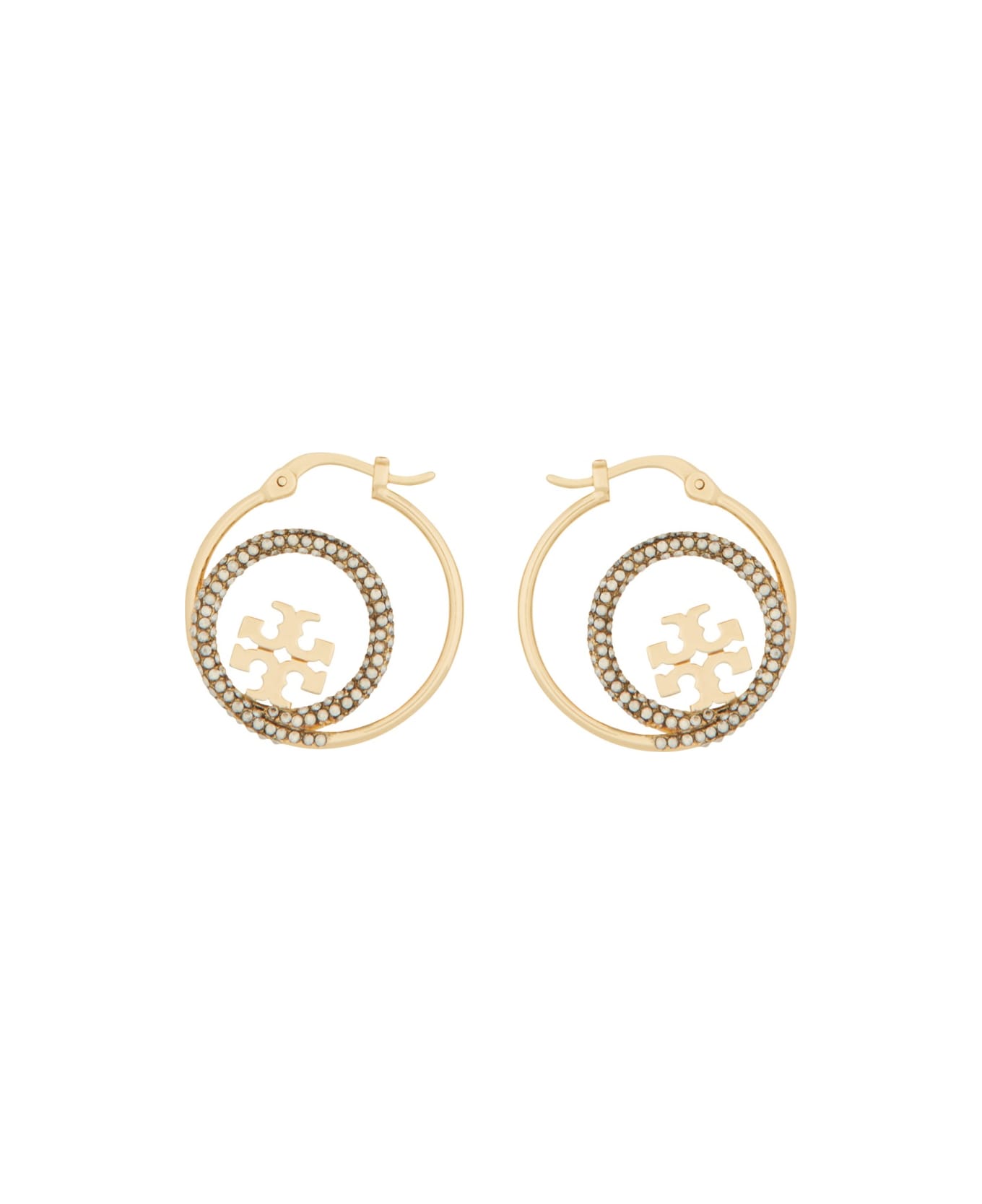 Tory Burch "miller" Hoop Earrings - GOLD