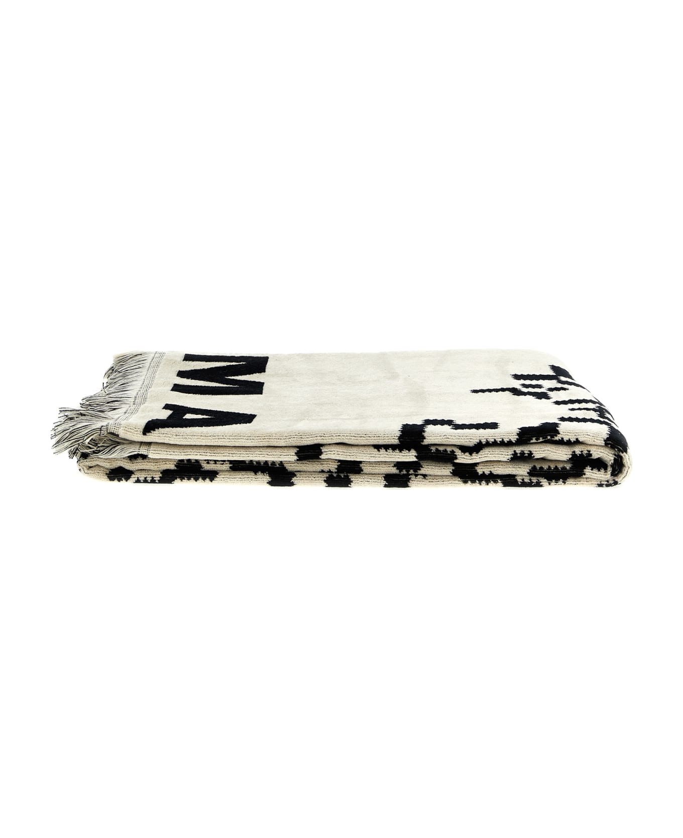 Isabel Marant 'soverato' Beach Towel - White/Black