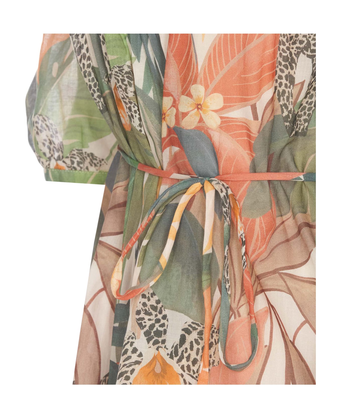 TwinSet Jungle Print Dress - Papaya ワンピース＆ドレス