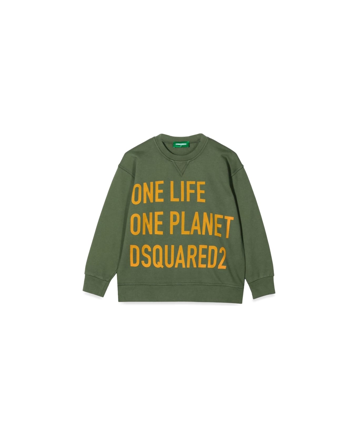 Dsquared2 One Life One Planet Sweatshirt - GREEN ニットウェア＆スウェットシャツ