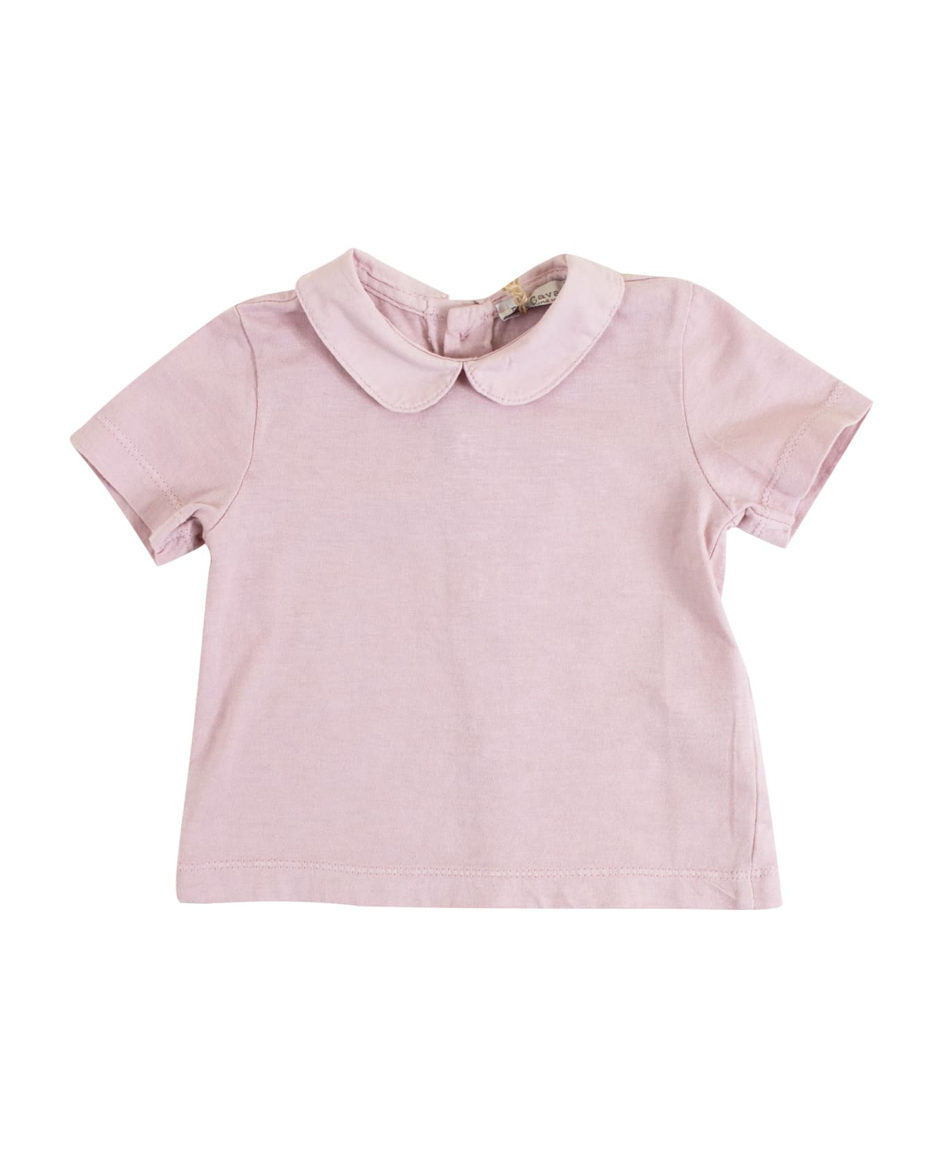 De Cavana Baby T-shirt With Collar - Pink