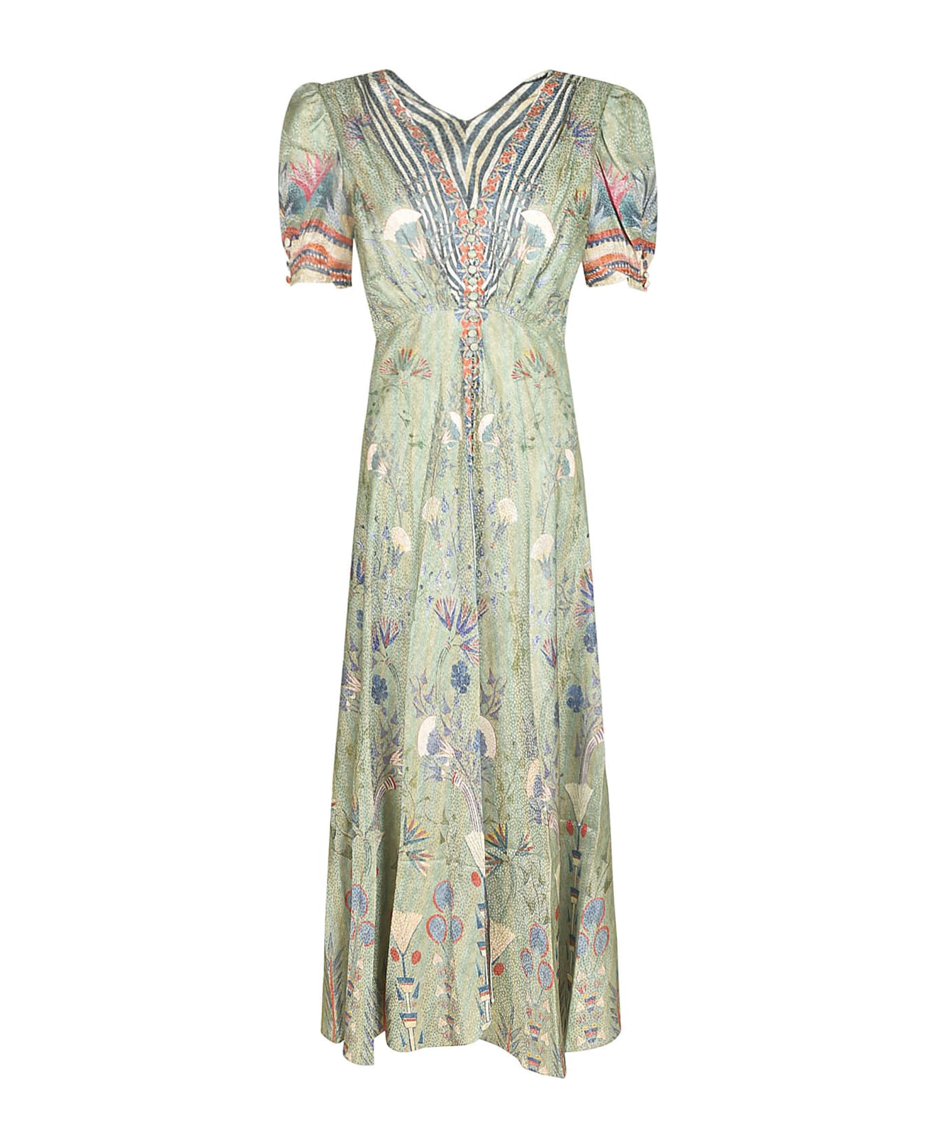 Saloni Dotty Stamped Lea Dress - Papyrus ワンピース＆ドレス