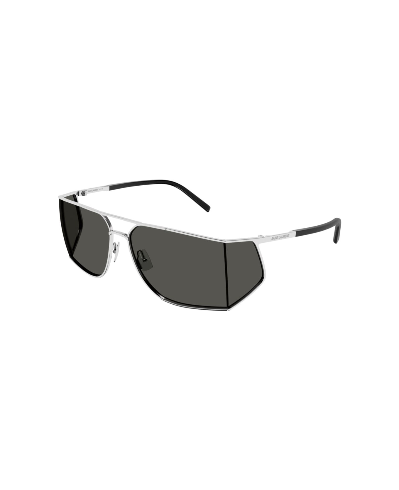 Saint Laurent Eyewear Sl 750002-silver-silver-grey - 002-SILVER-SILVER-GREY