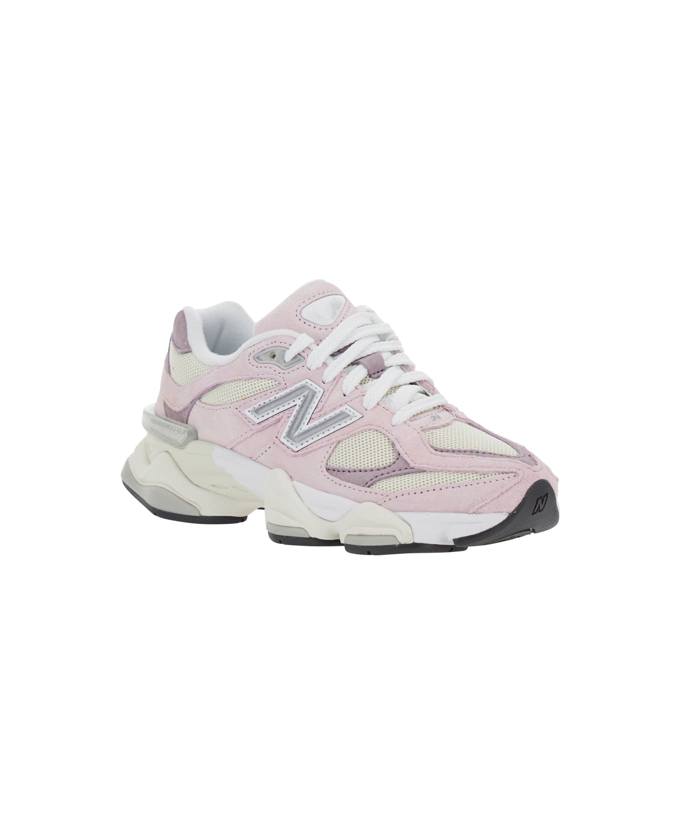 New Balance 
9060
 Pink Sneaker With Side Logo And Chunky Sole In Suede Unisex - Pink