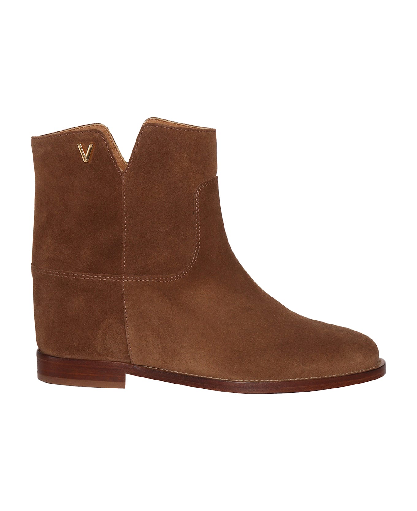 Via Roma 15 V Logo Boots - BROWN
