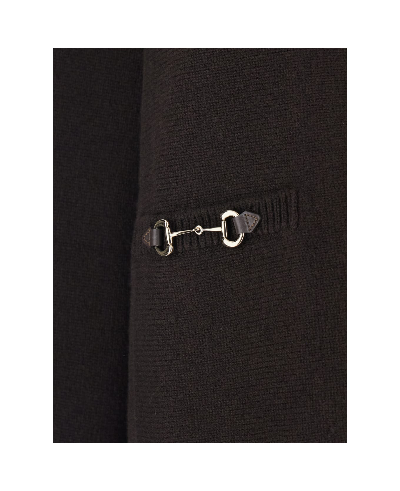 Gucci Plain Stitch High Neck Pull - Brown