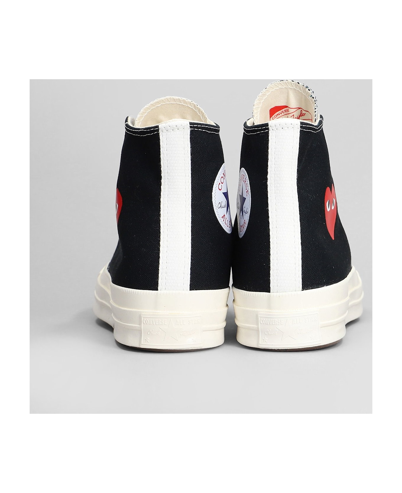 Comme des Garçons Play Chuck 70 Cdg High Sneakers In Black Cotton - black