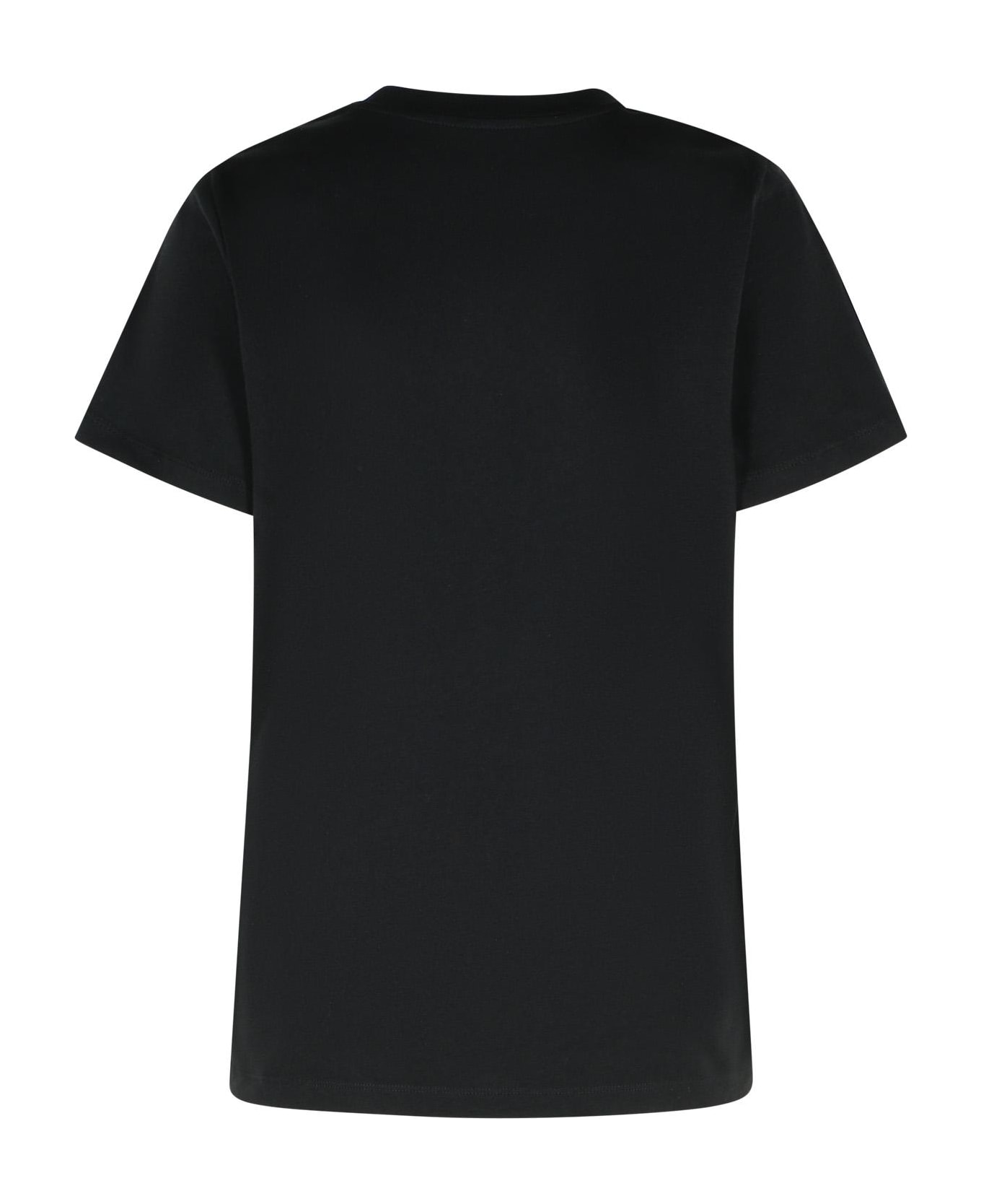 Moncler Black Cotton T-shirt - Black