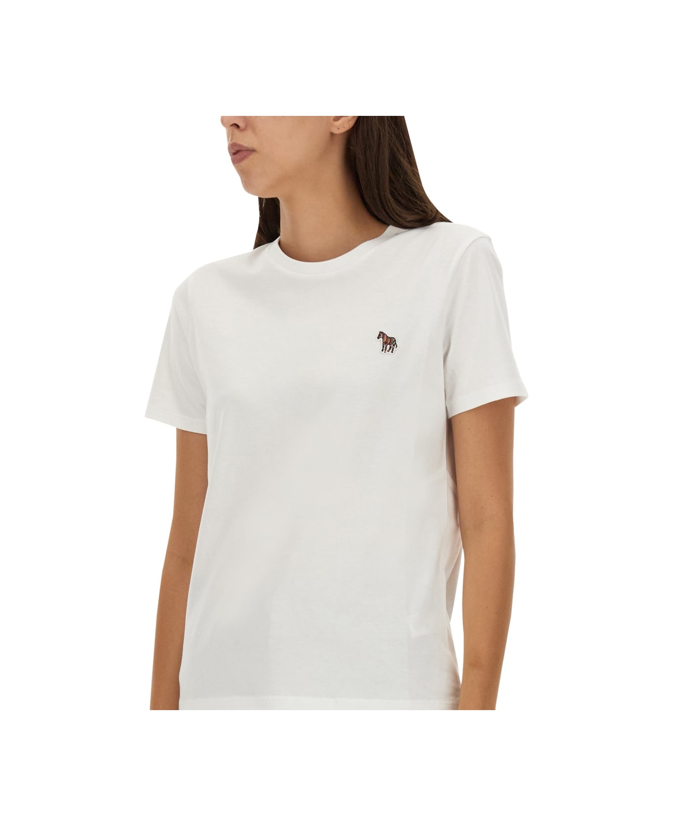 PS by Paul Smith T-shirt With Logo Patch - WHITE