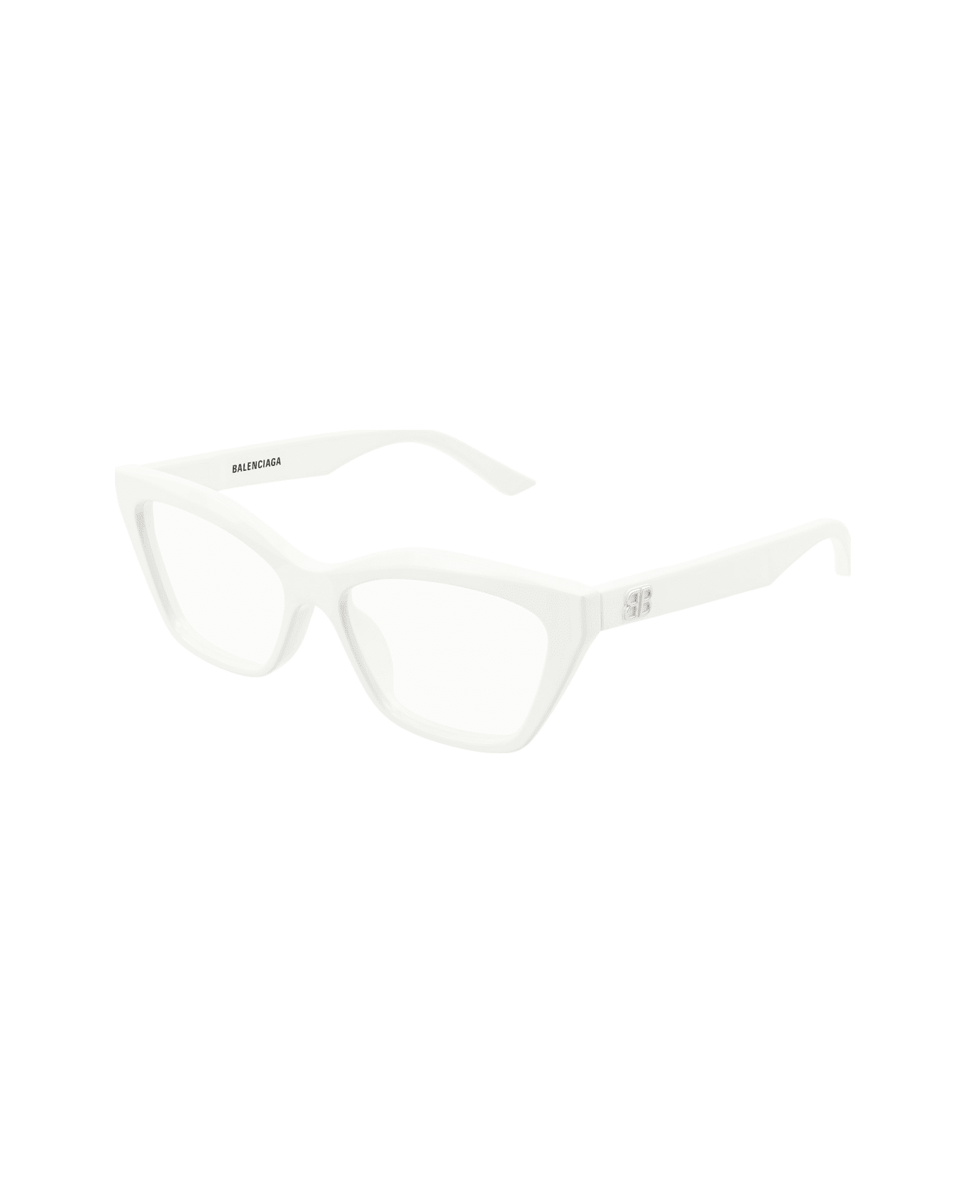 Balenciaga Eyewear Balenciaga Bb0342o Linea Everyday 011 White Transparent Glasses - Bianco